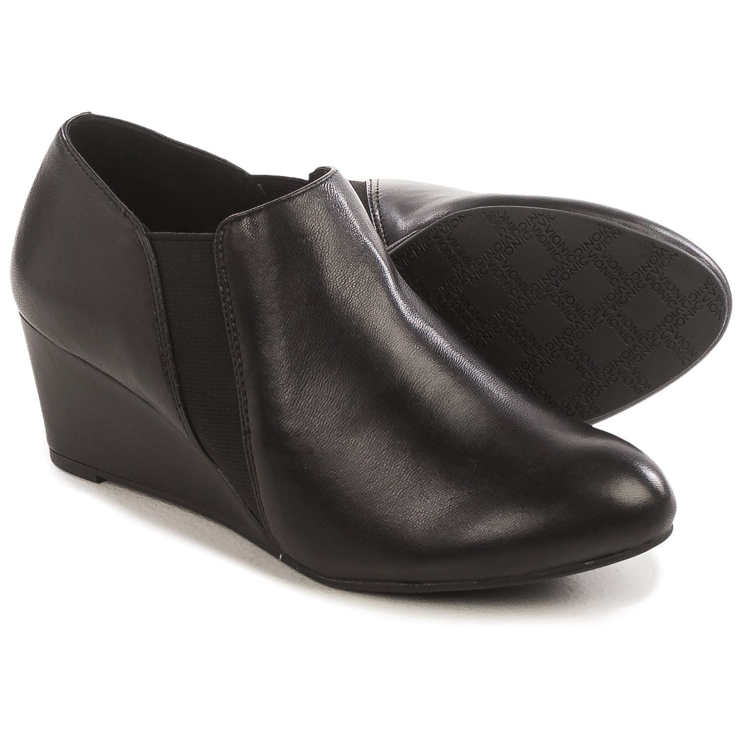 Vionic with Orthaheel Technology Stanton Ankle Boots - Leather, Wedge Heel (For Women)