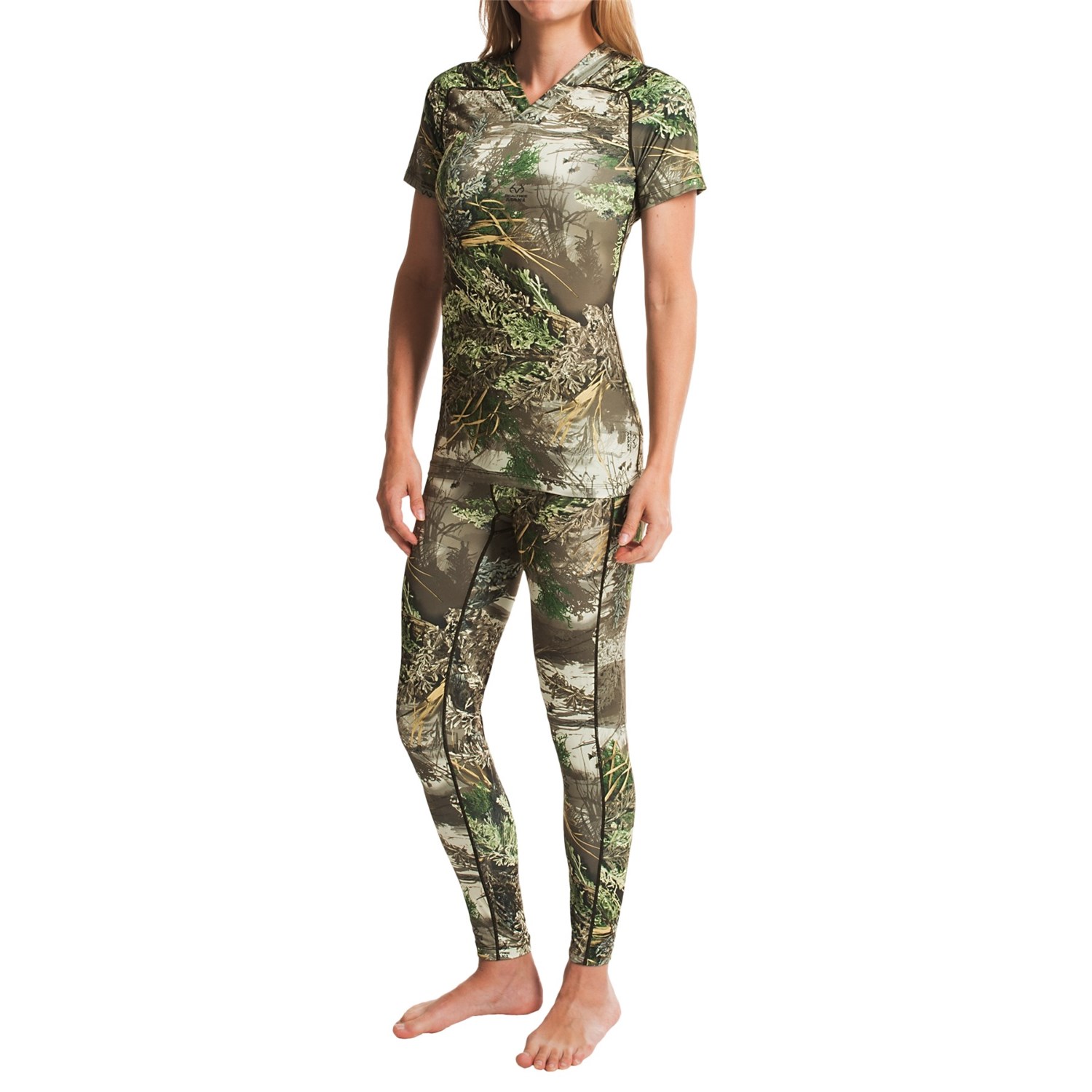 Terramar Camo Essentials Stalker Base Layer Bottoms - UPF 25+, Midweight (For Women)