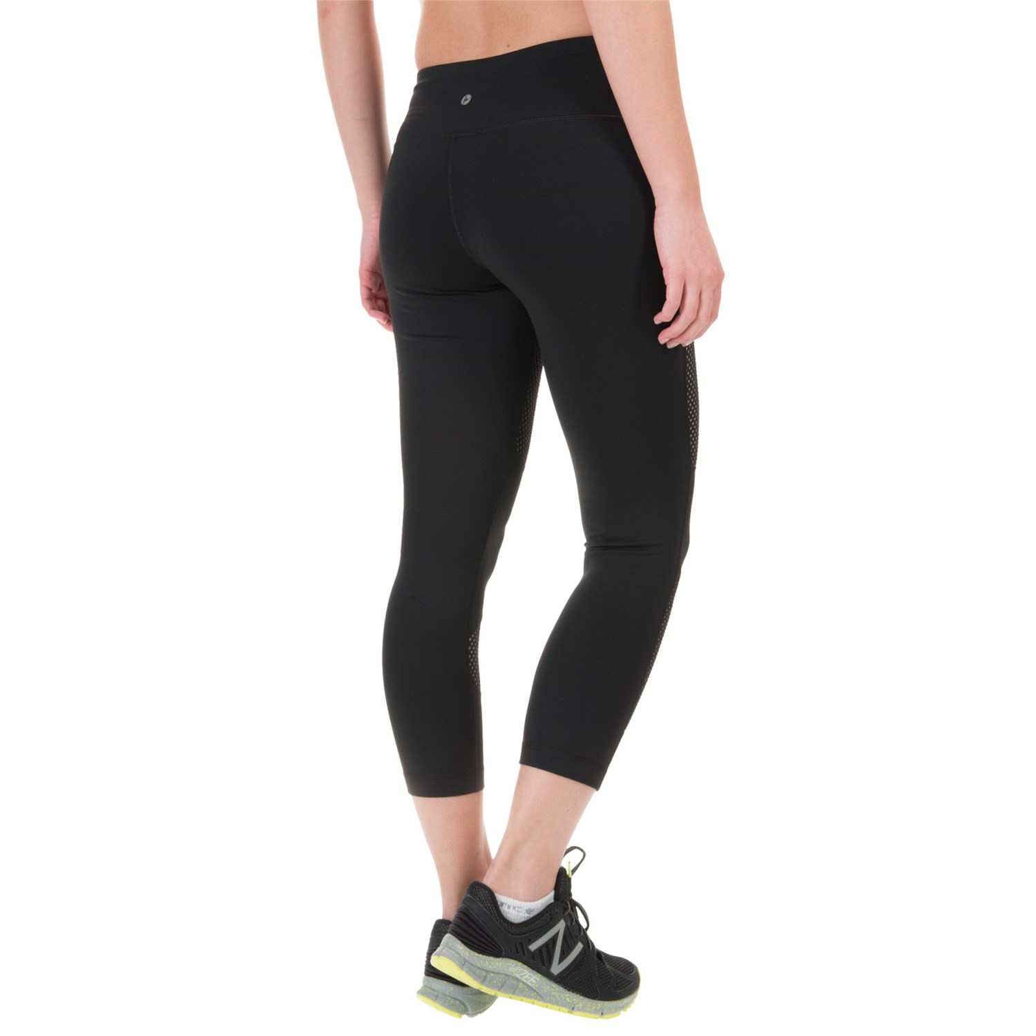 90 Degree by Reflex High-Waist Mesh Block Capris (For Women)