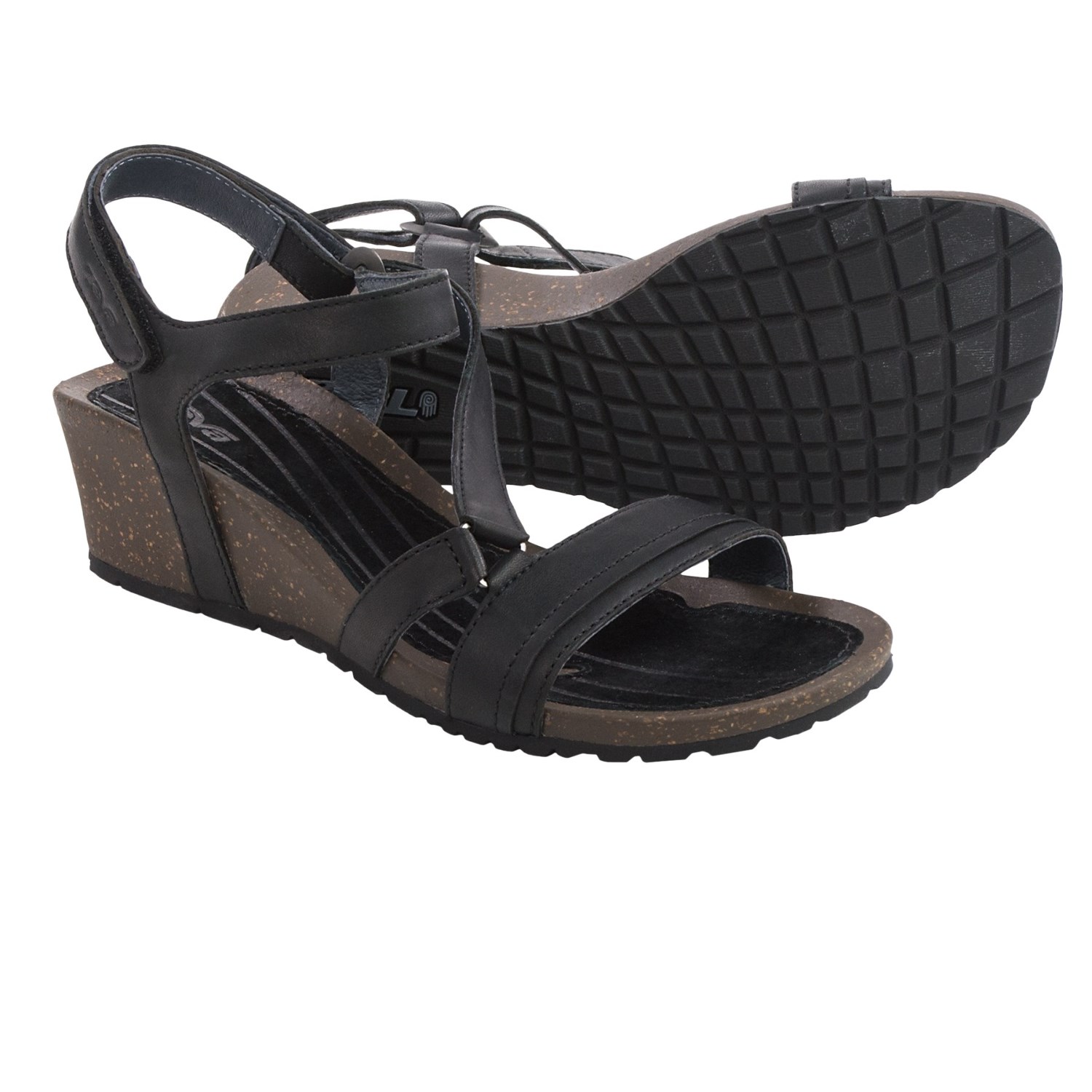 Teva Cabrillo Crossover Wedge Sandals - Leather (For Women)