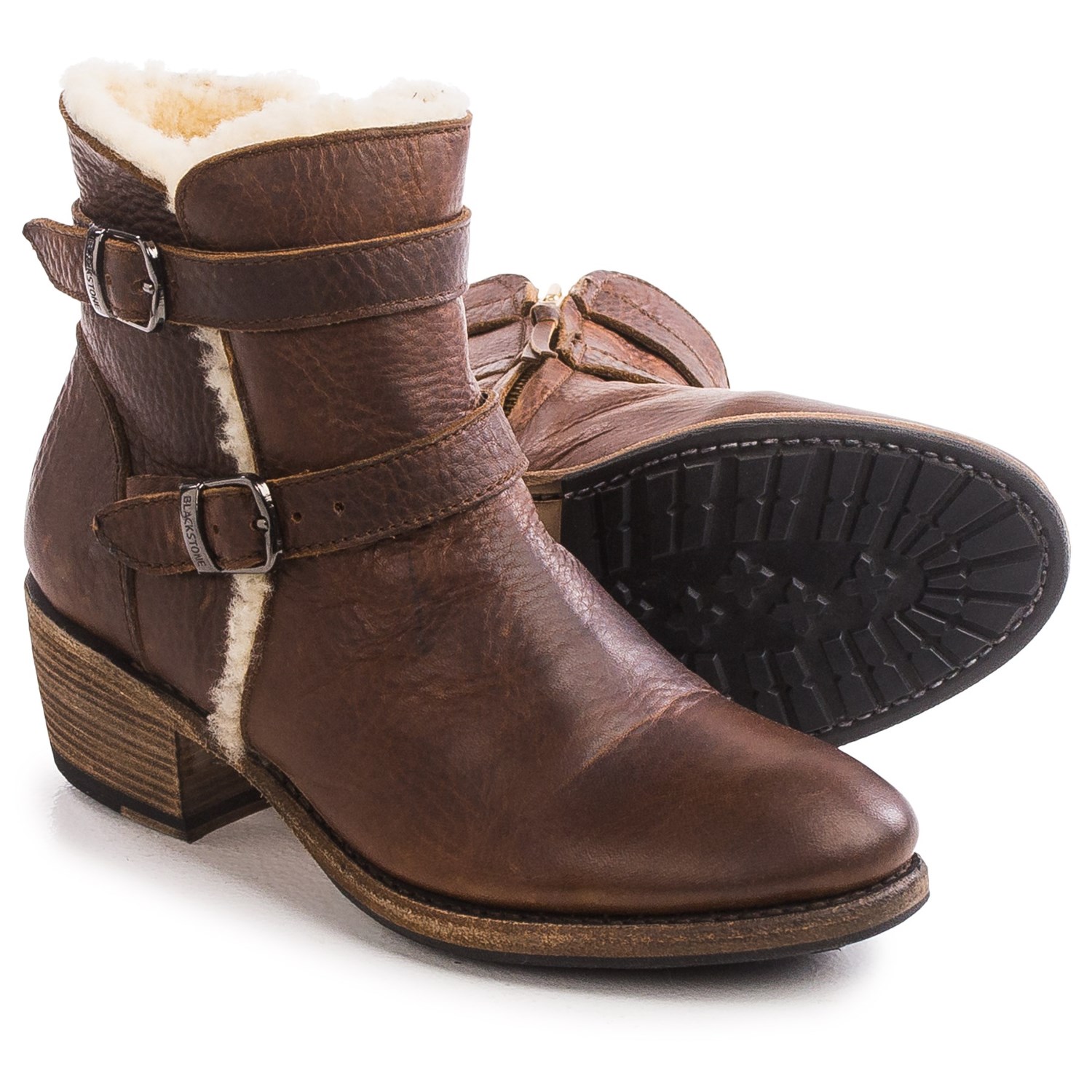 Blackstone EW66 Leather Ankle Boots - Wool Lining (For Women)