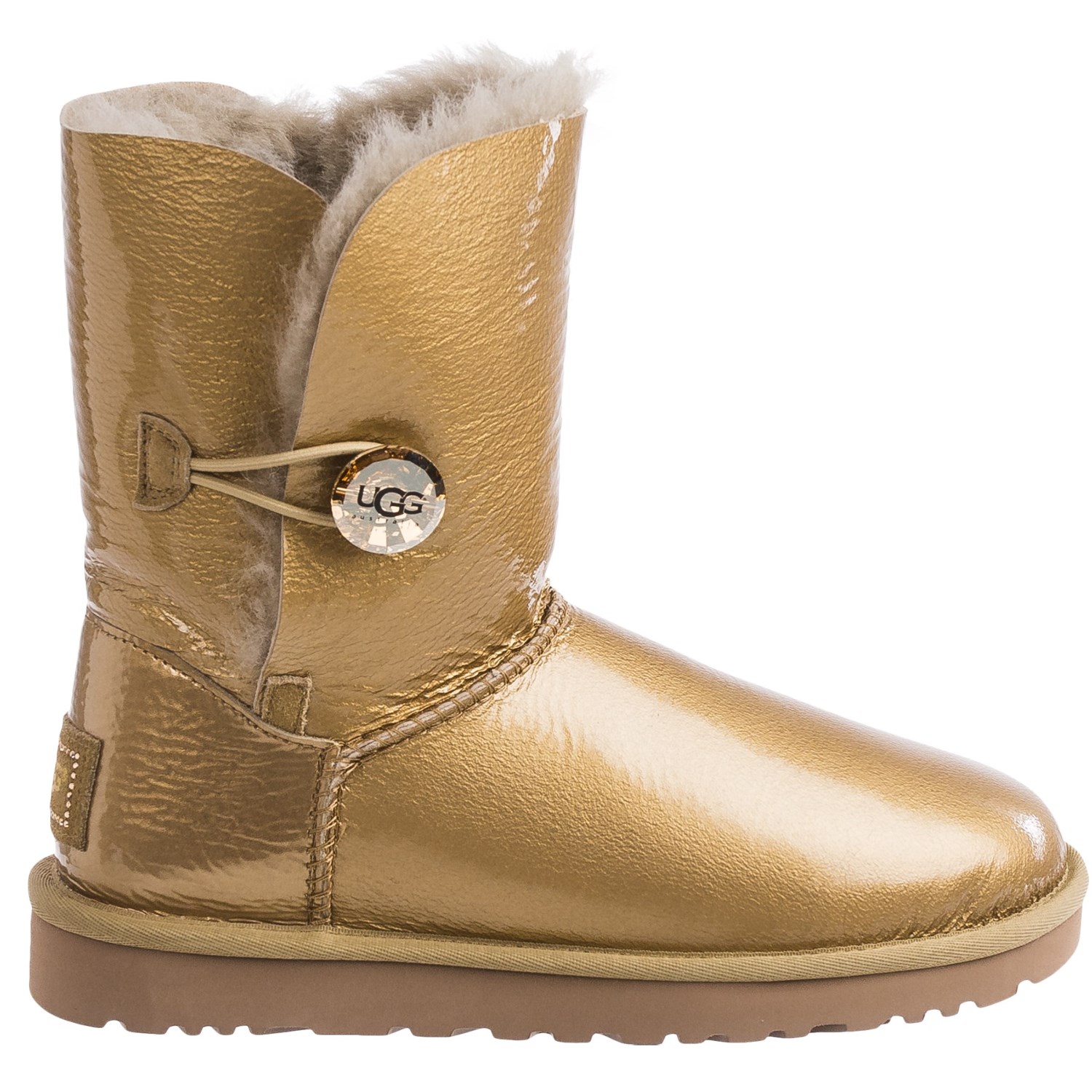 UGG® Australia Bailey Button Mirage Boots - Patent Leather, Sheepskin (For Women)