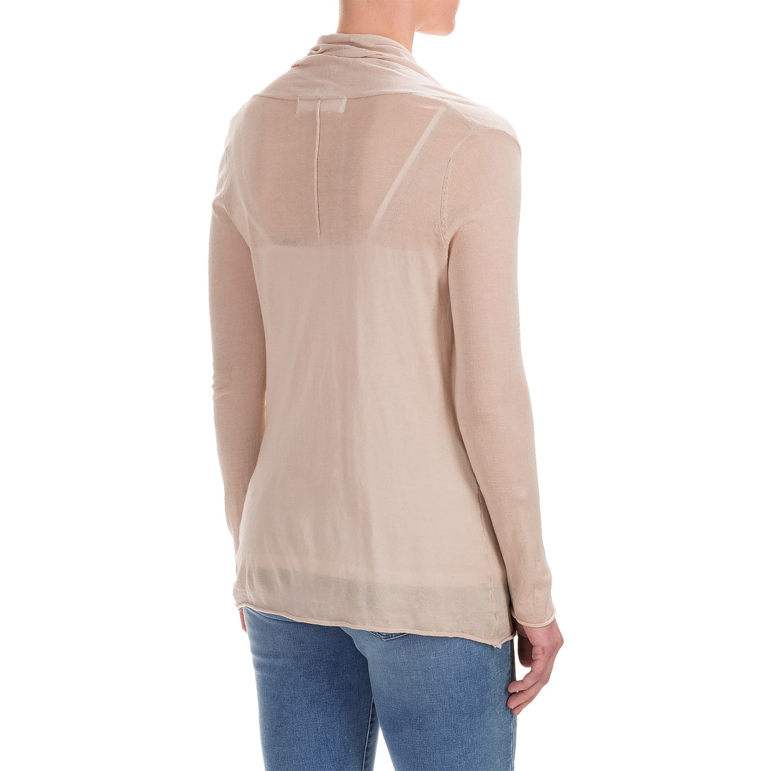 Workshop Republic Open-Front Cardigan Shirt - Long Sleeve (For Women)