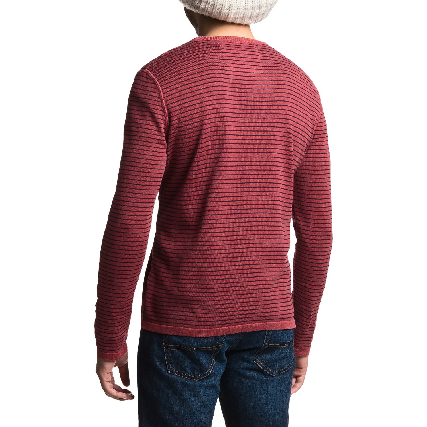 Barbour Rinsed Stripe Sweater - V-Neck (For Men)