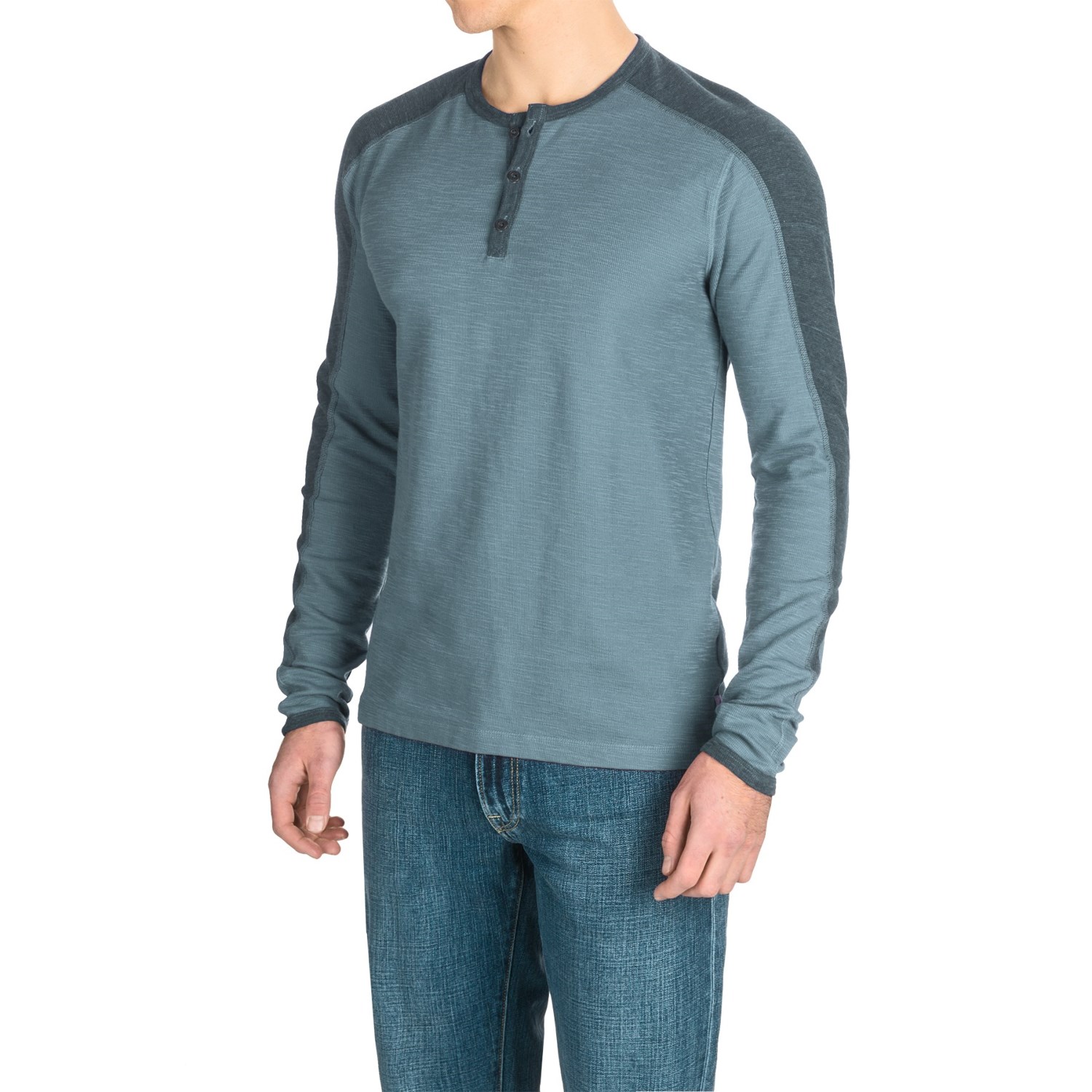 Agave Calico Henley Shirt - Long Sleeve (For Men)