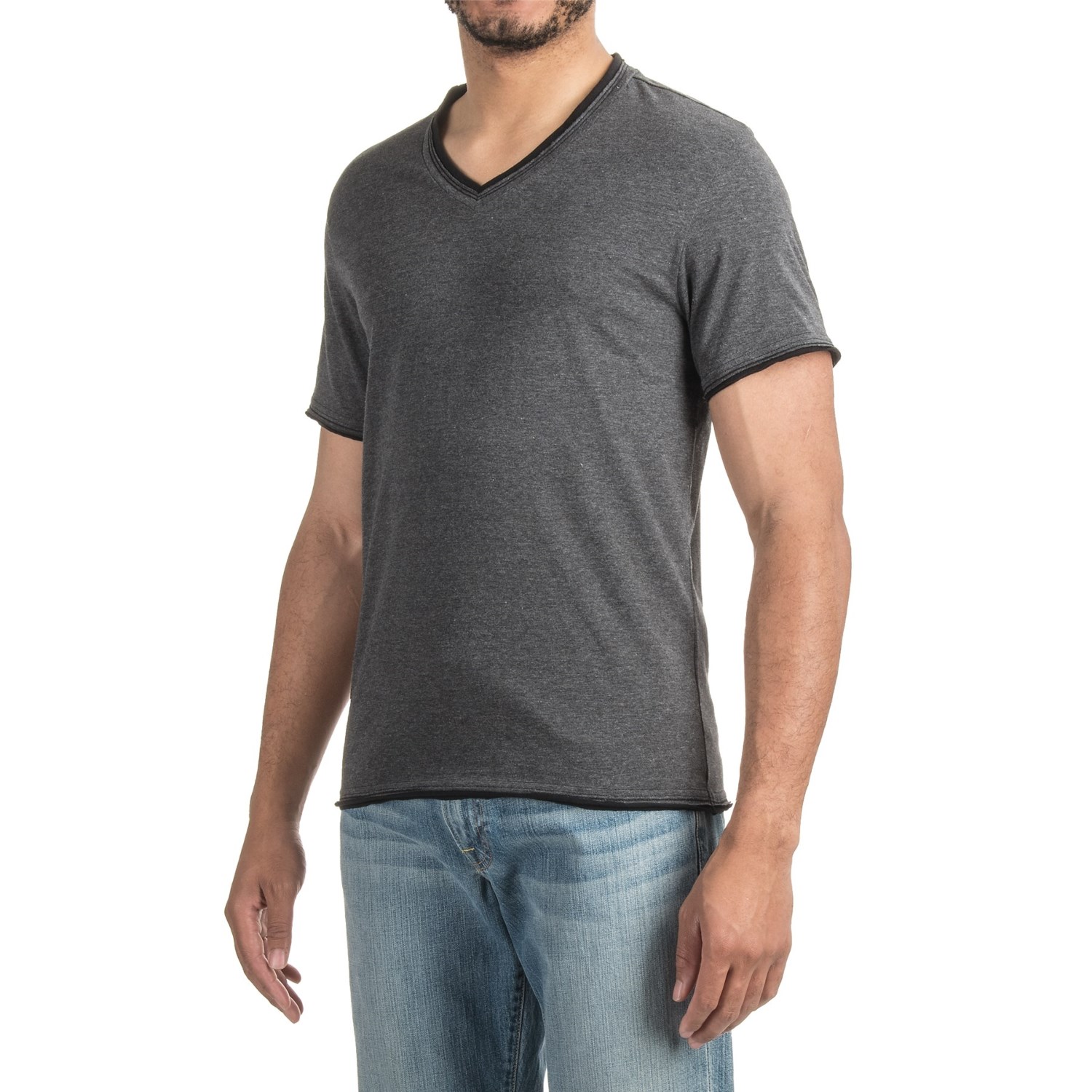 V-Neck T-Shirt - Short Sleeve (For Men)