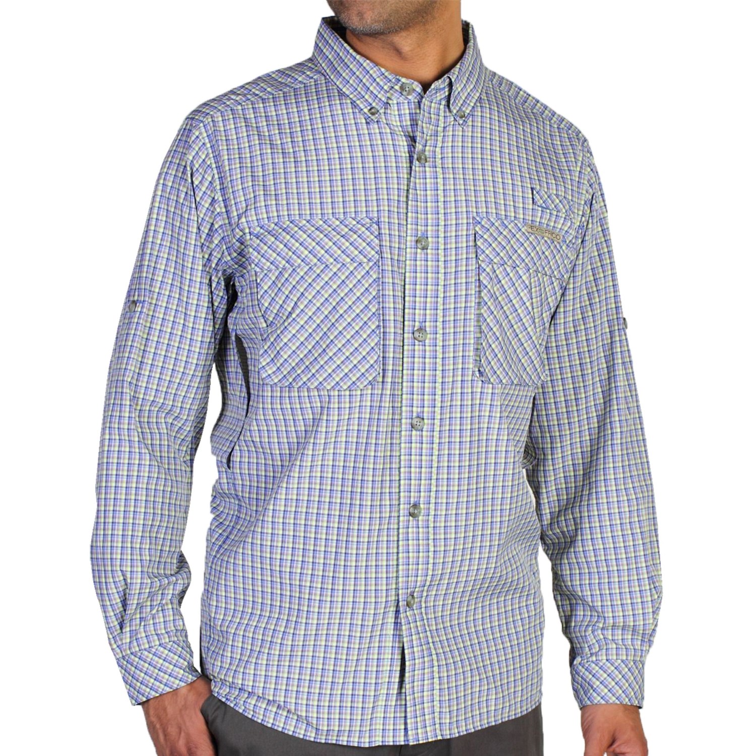 ExOfficio Air Strip Micro Plaid Shirt - UPF 30+, Long Sleeve (For Men)