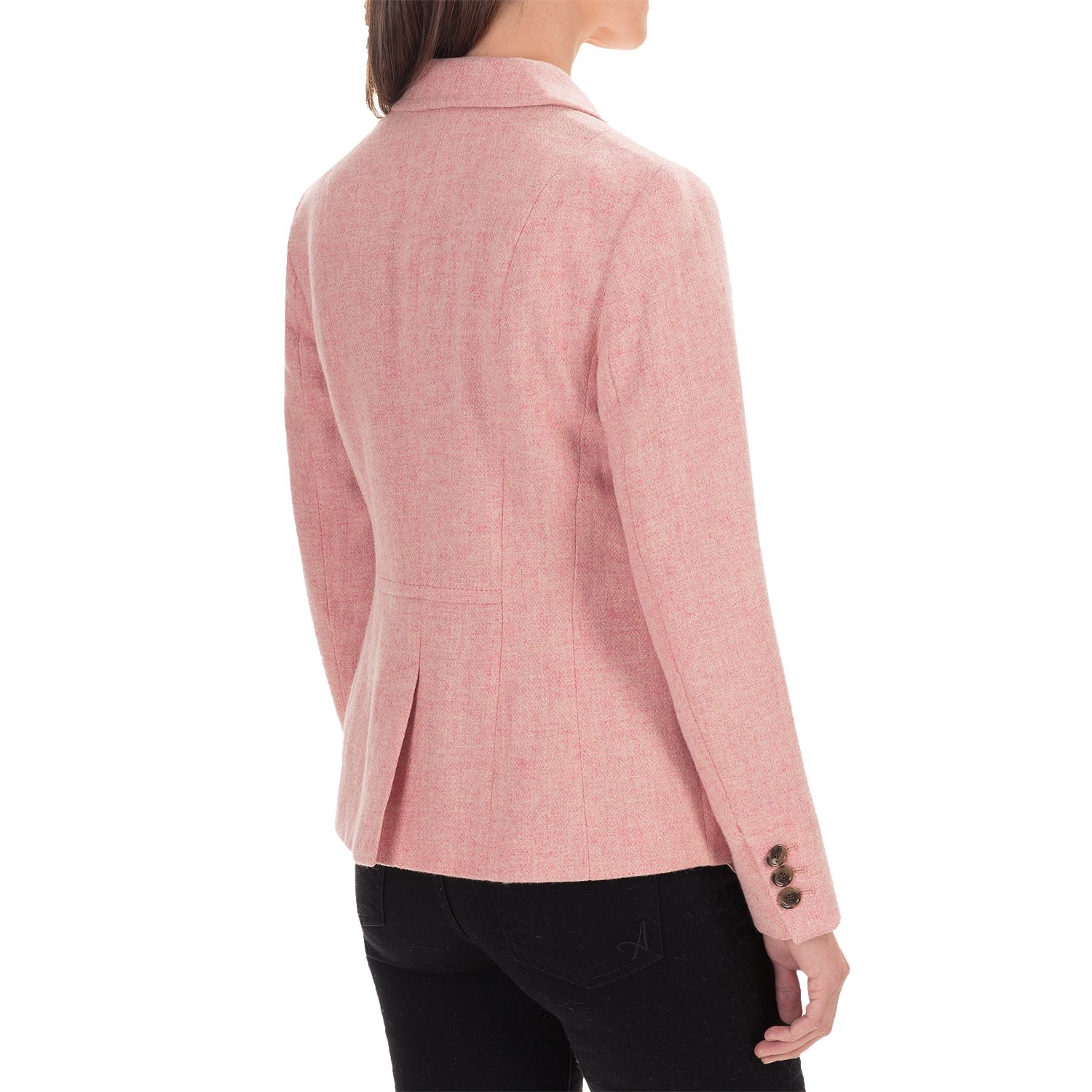 Herringbone Wool Blend Blazer (For Women)