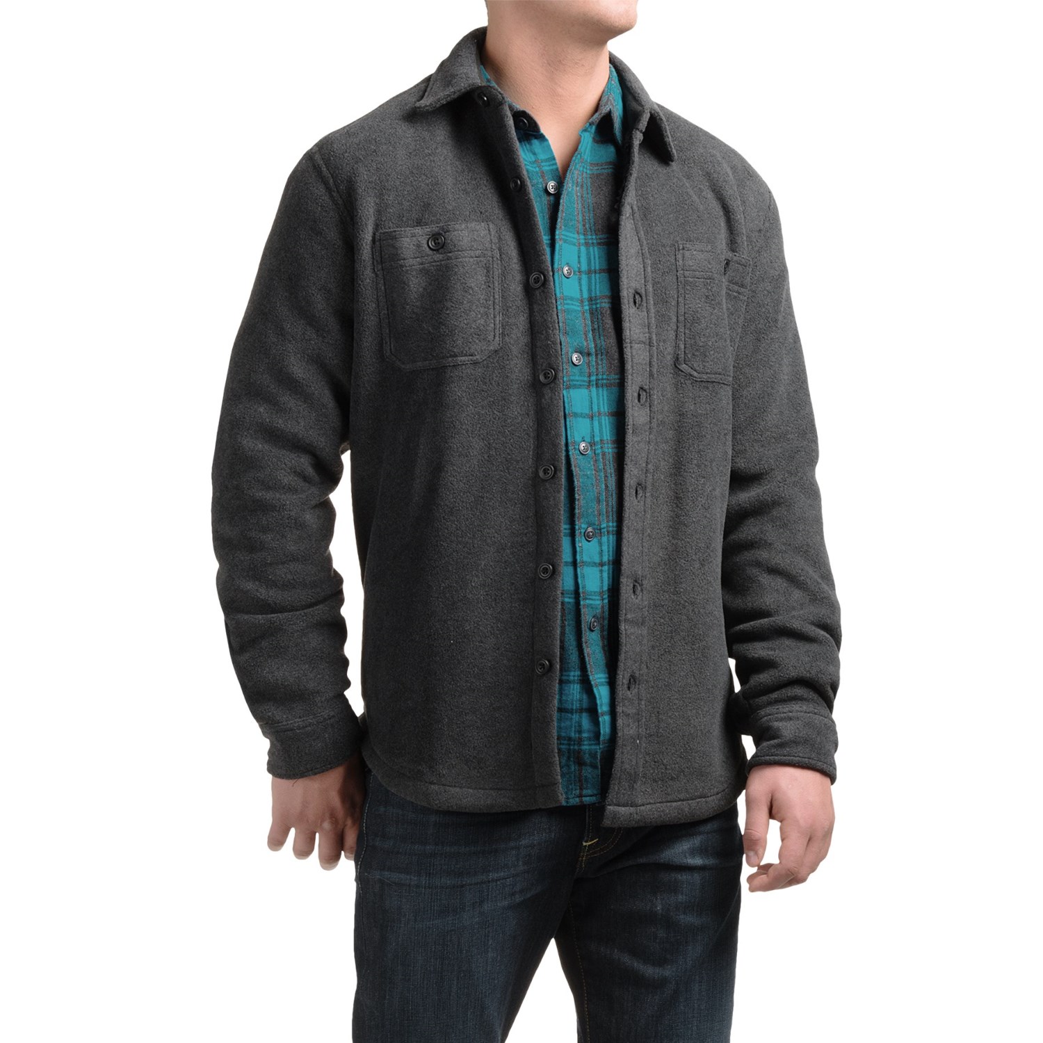 Coleman Fleece Shirt Jacket - Sherpa Lined (For Men)