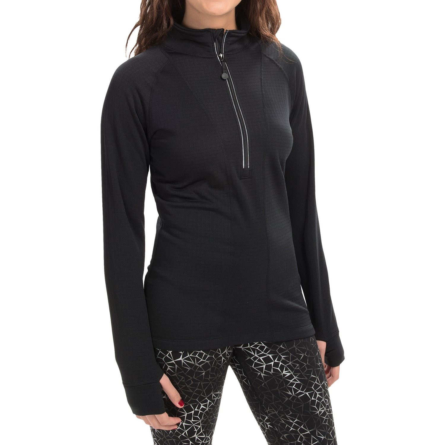 Terramar Ecolator CS 3.0 Base Layer Top - UPF 50+, Zip Neck (For Women)