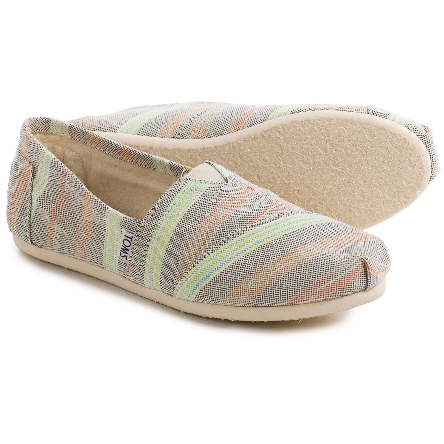 TOMS Classic Stripe Espadrilles (For Women)