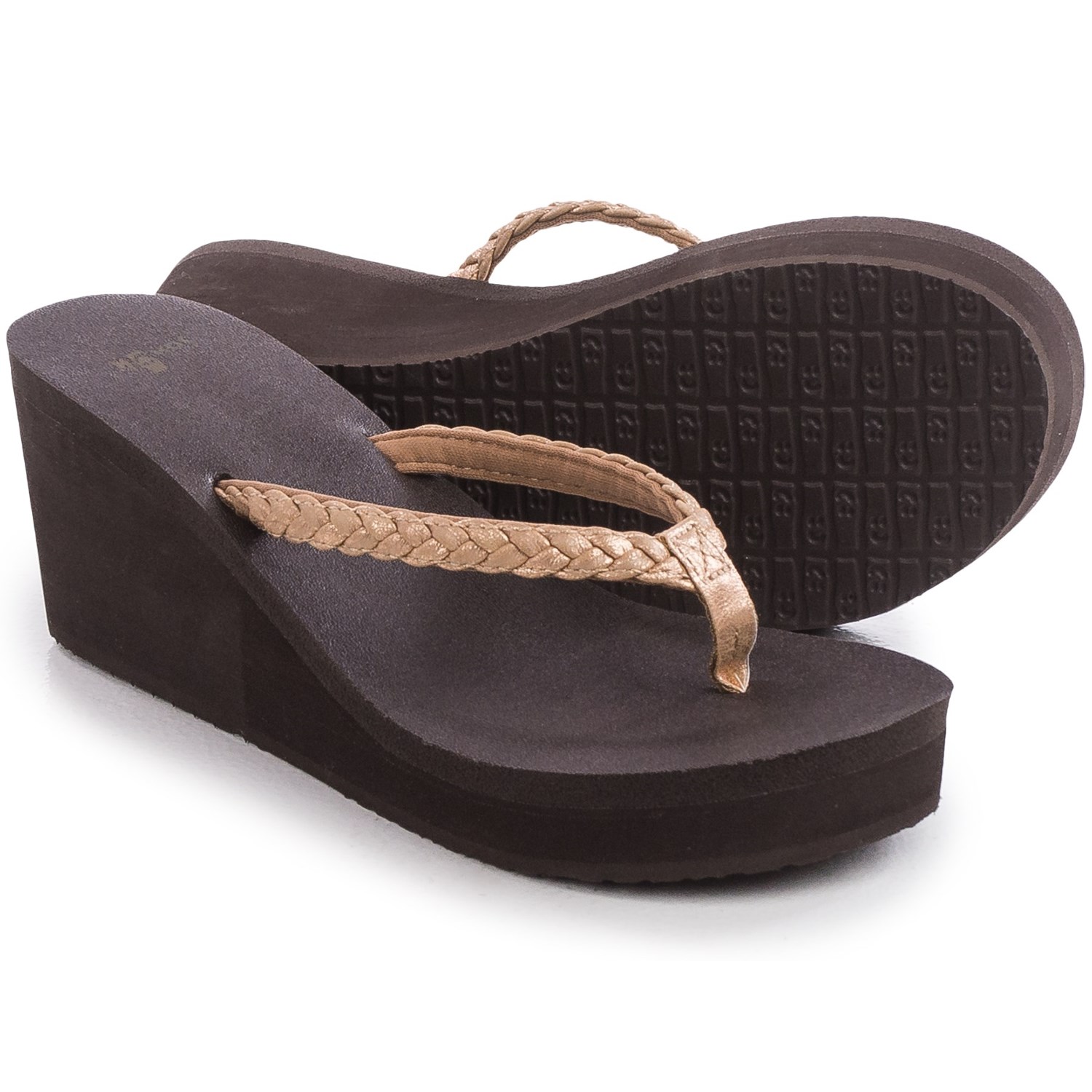 Sanuk Yoga Braided Wedge Sandals (For Women)