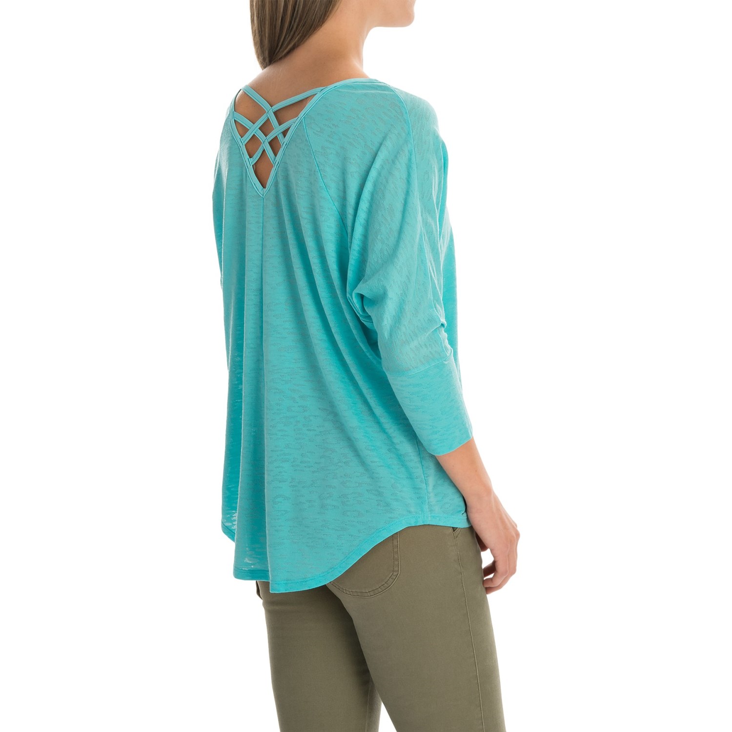 SmartWool Emerald Valley Strappy-Back T-Shirt - Merino Wool, 3/4 Sleeve (For Women)