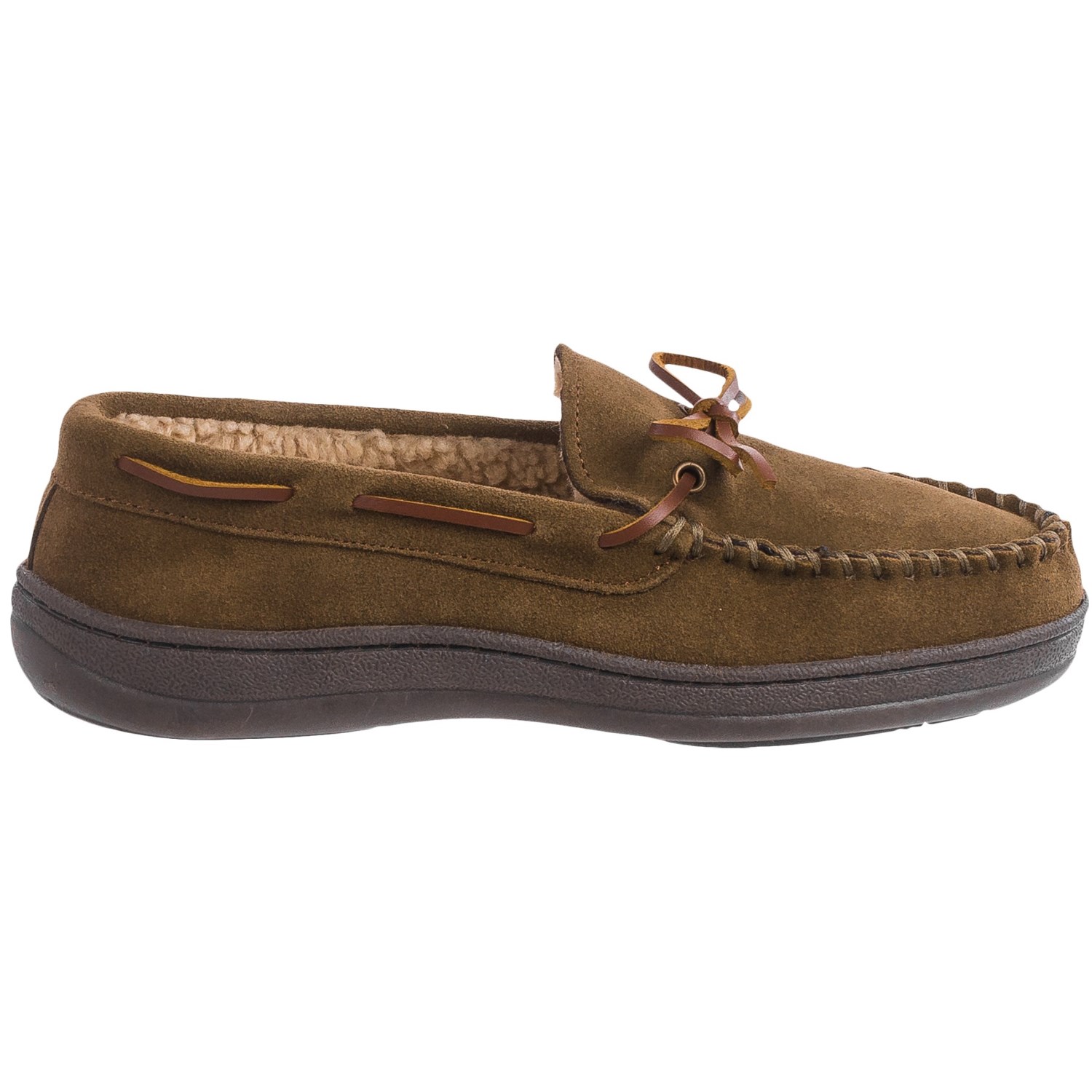 Clarks Suede Moccasins - Sherpa Lined (For Men)