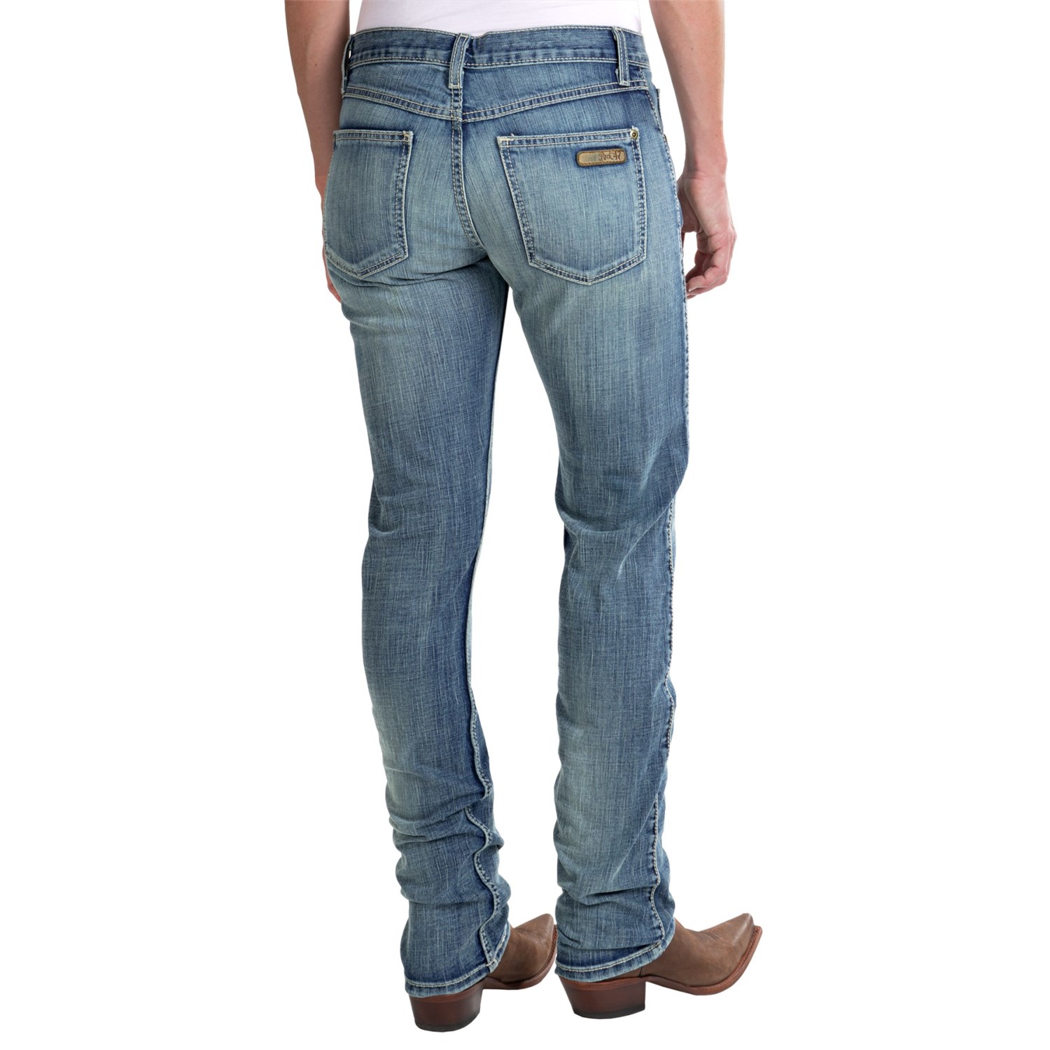 Wrangler Rock 47 Boyfriend Fit Jeans - Mid Rise, Straight Leg (For Women)