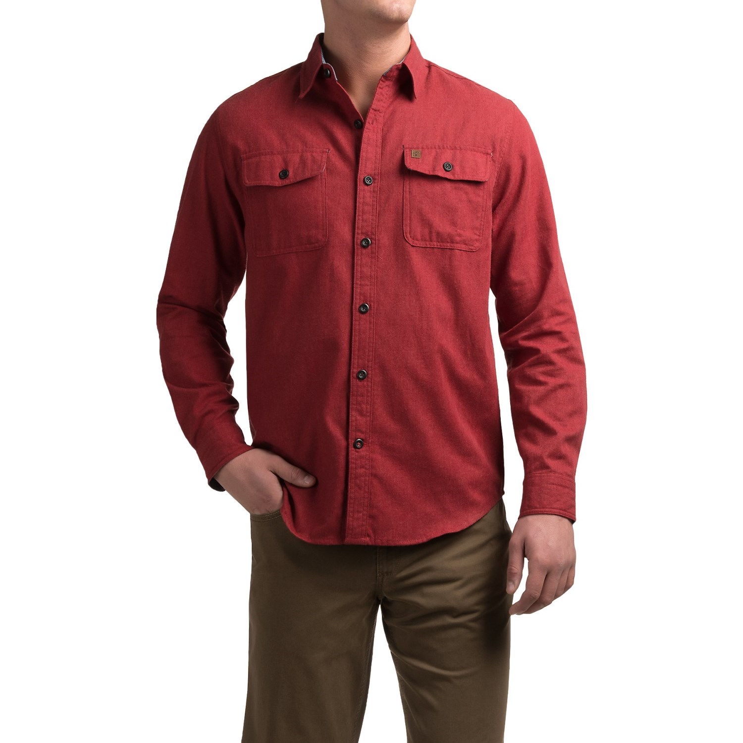 Coleman Solid Flannel Shirt - Long Sleeve (For Men)