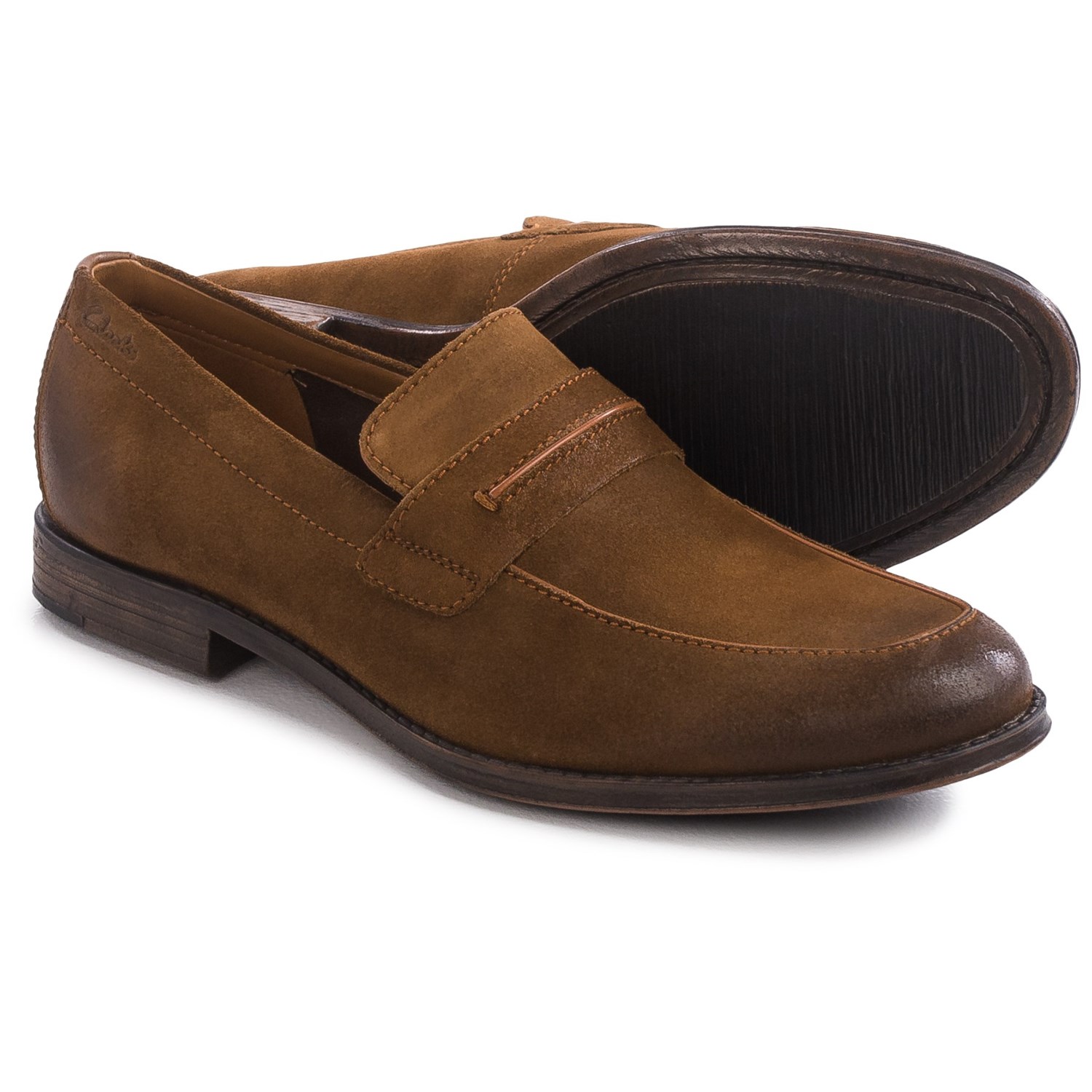 Clarks Hawkley Free Loafers - Suede (For Men)