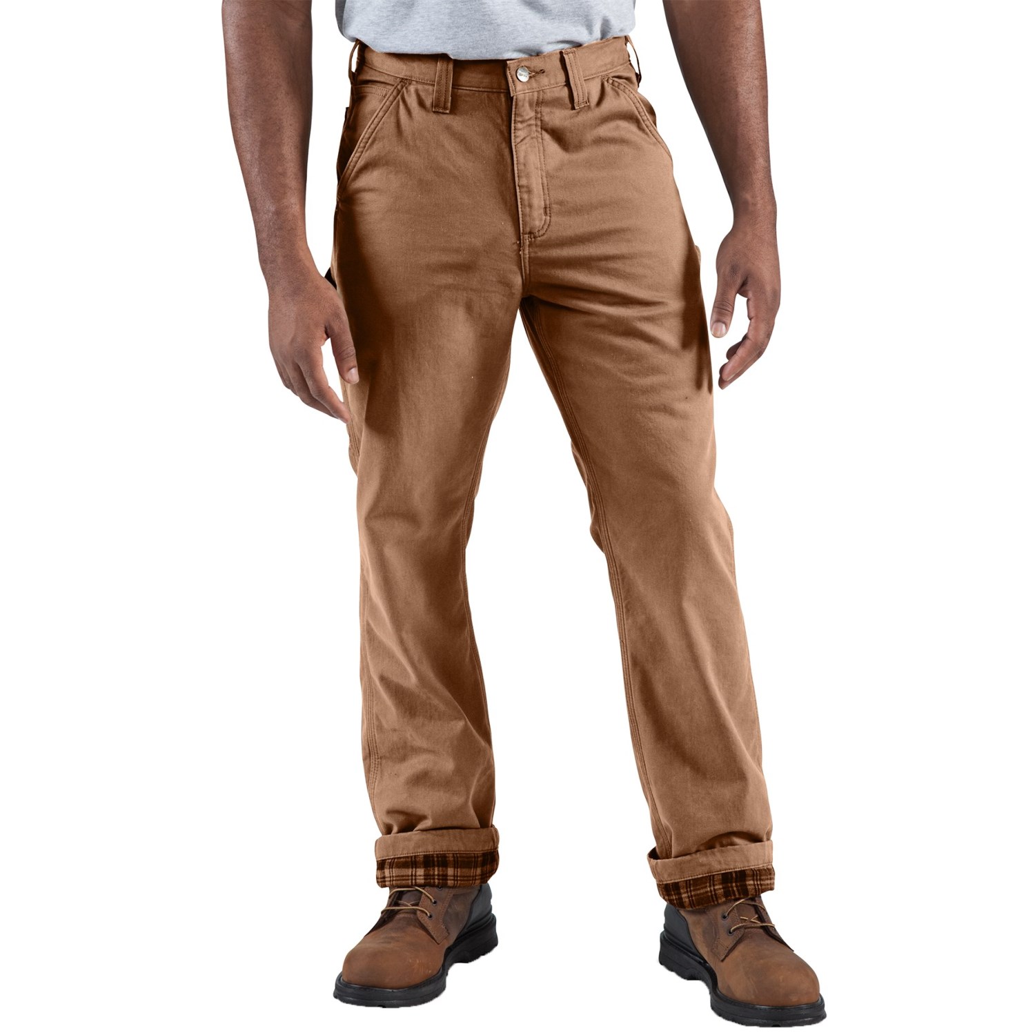 Carhartt Flannel-Lined Dungaree Pants - Factory Seconds (For Men)