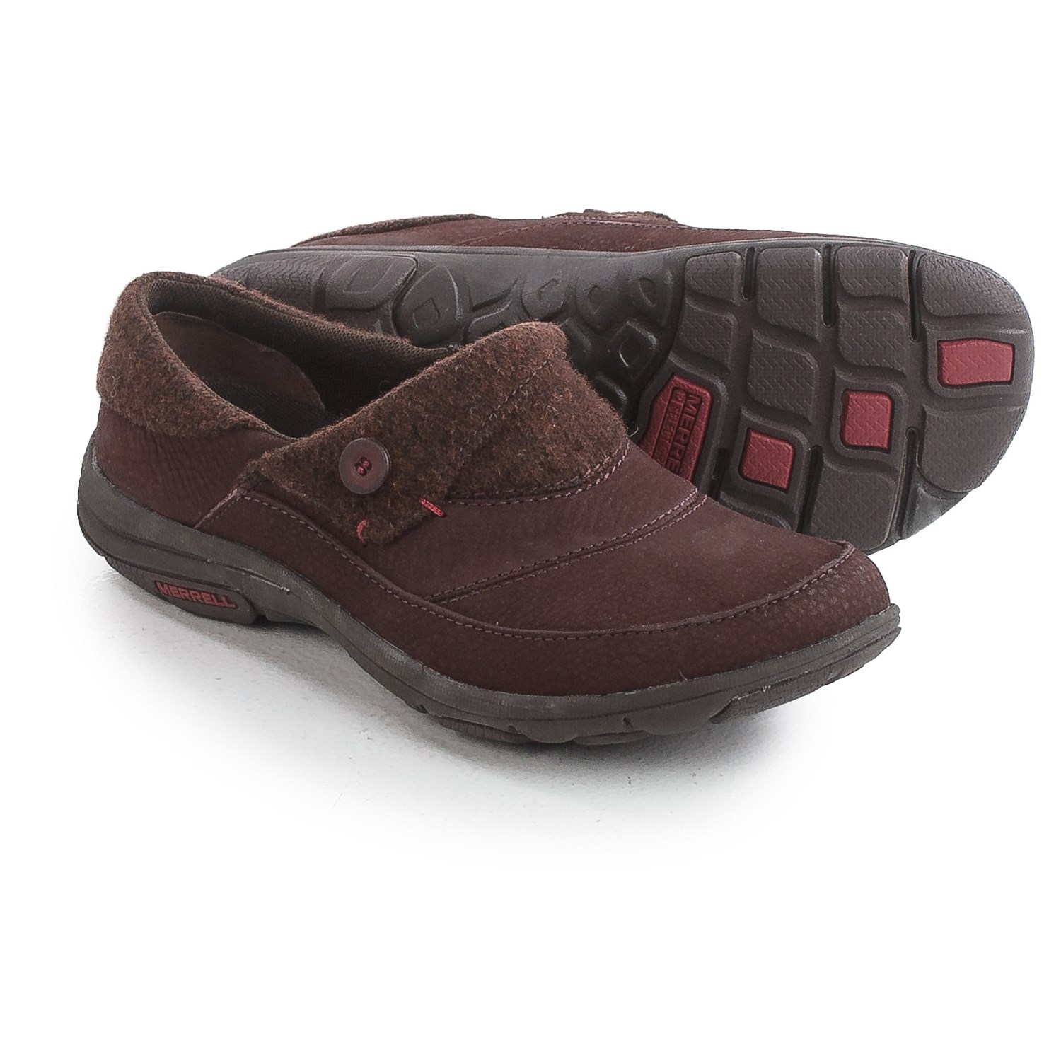 Merrell Dassie Shoes - Leather-Wool, Slip-Ons (For Women)