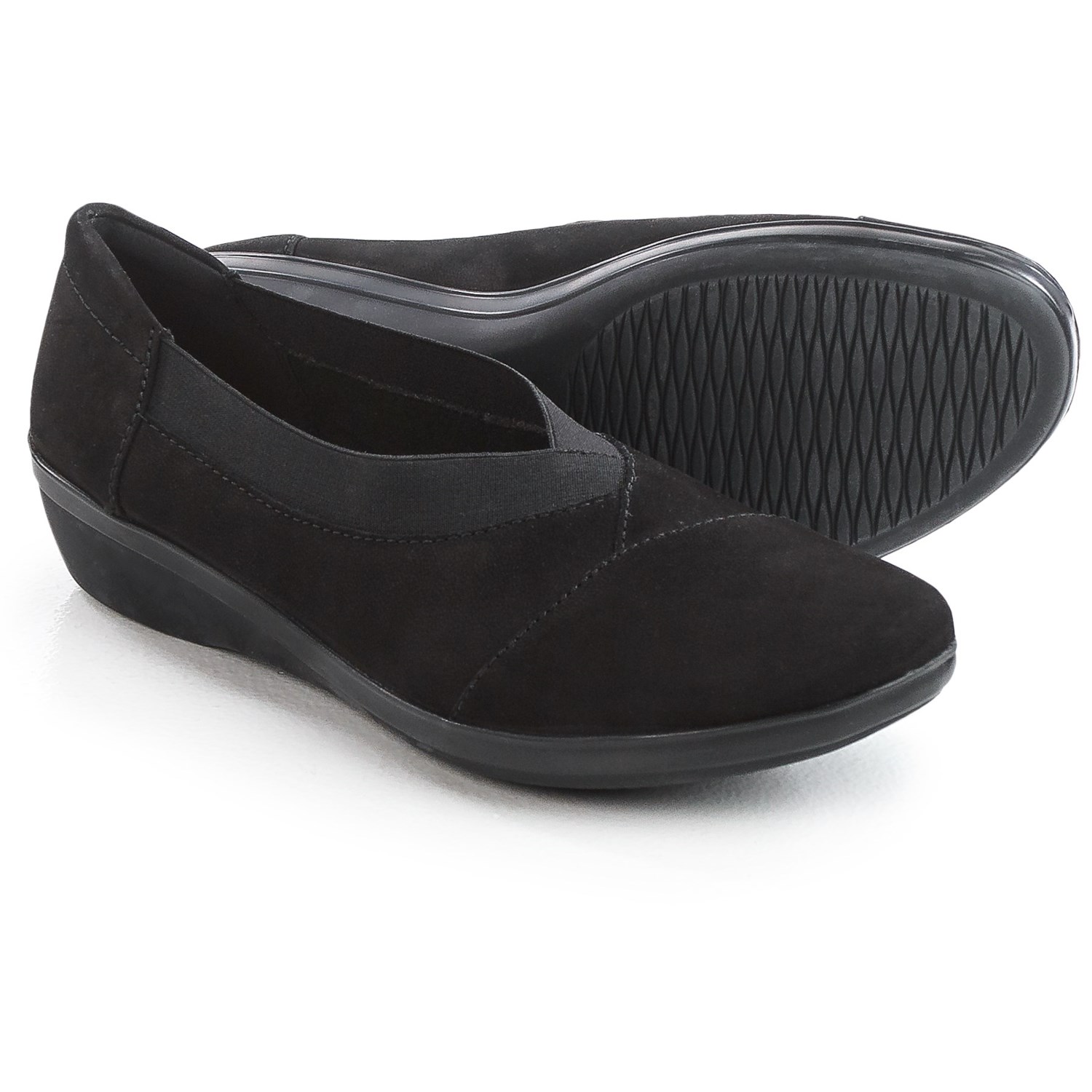 Clarks Everlay Eve Shoes - Nubuck, Slip-Ons (For Women)