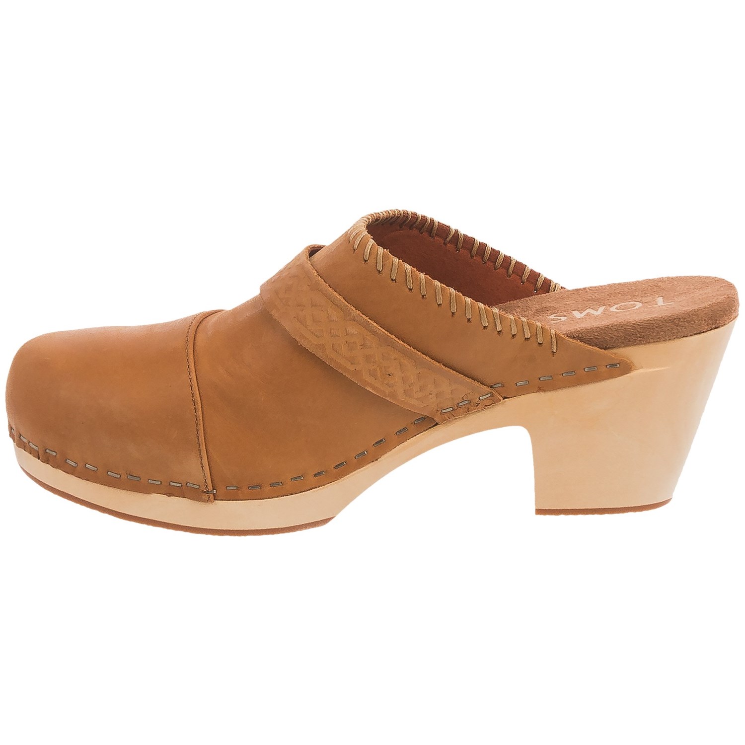 TOMS Elisa Open-Back Clogs - Leather (For Women)