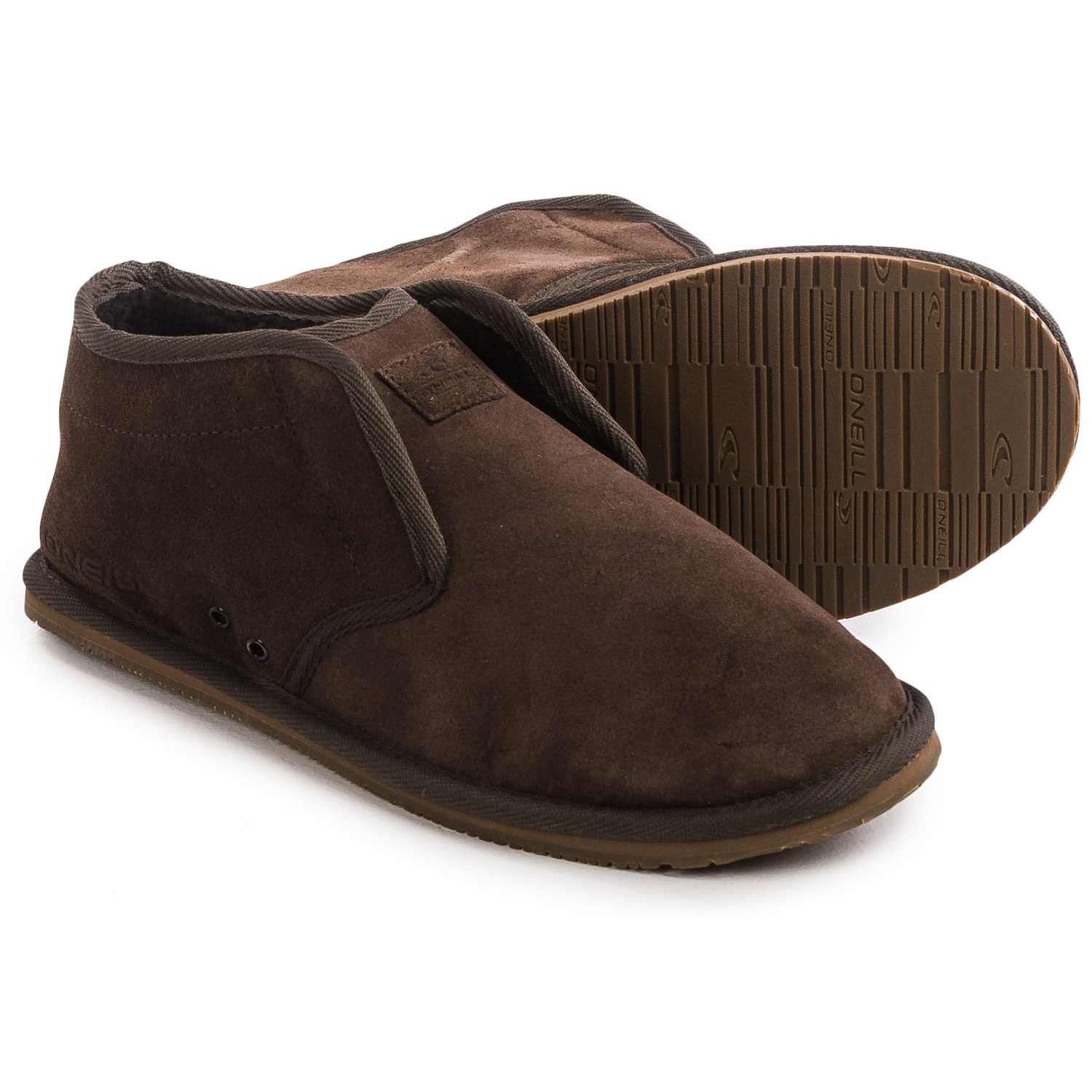 O’Neill Surf Turkey Suede Slippers - Sherpa Lined (For Men)