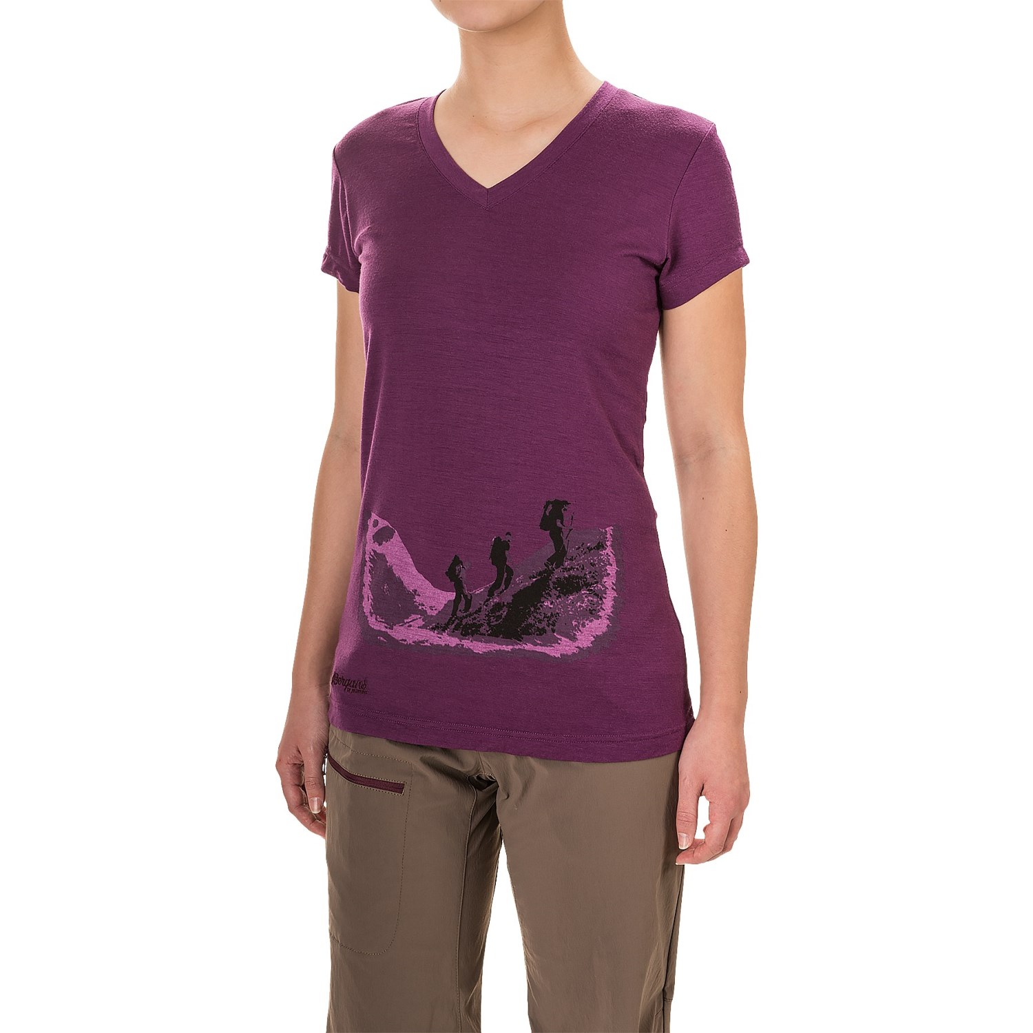 Bergans of Norway Tur Merino Wool T-Shirt - UPF 30+, V-Neck, Short Sleeve (For Women)