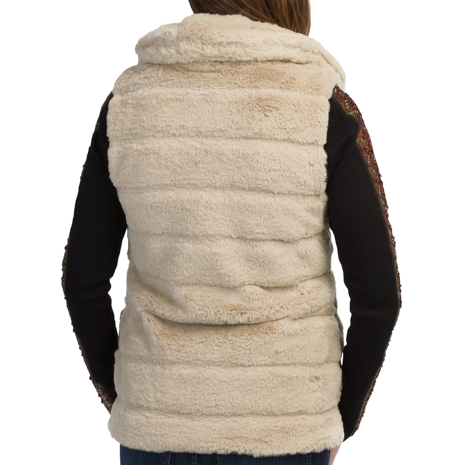 dylan Faux-Fur Stripe Vest (For Women)