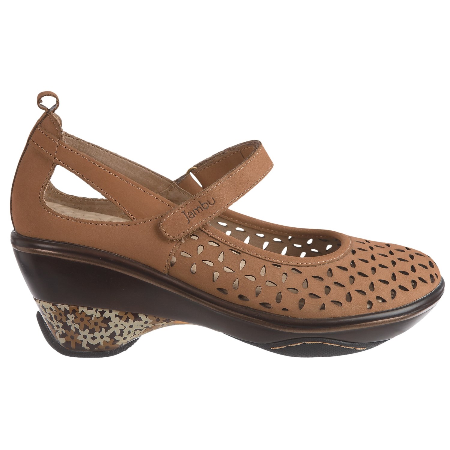 Jambu Calypso Mary Jane Wedge Shoes - Nubuck (For Women)