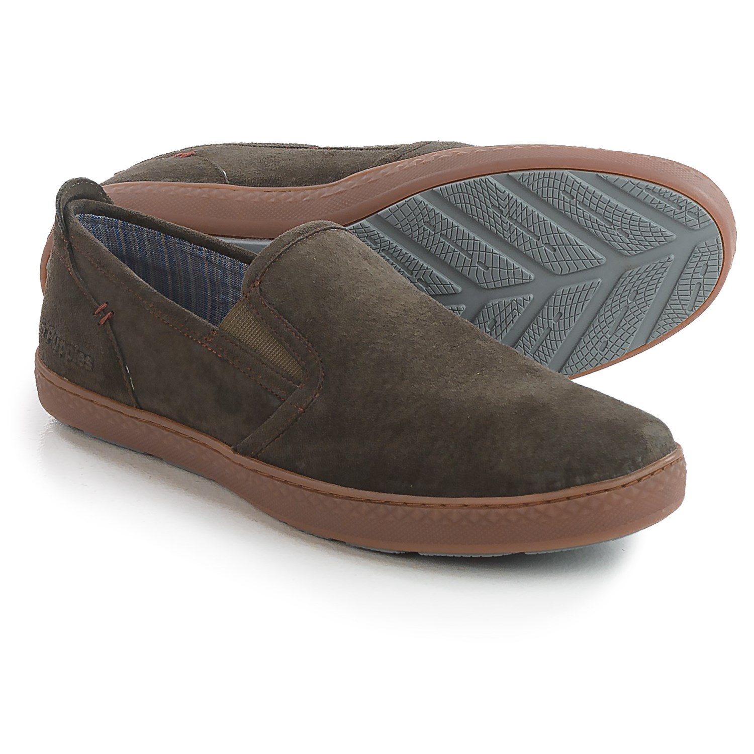 Hush Puppies Goal Roadcrew Shoes - Suede, Slip-Ons (For Men)