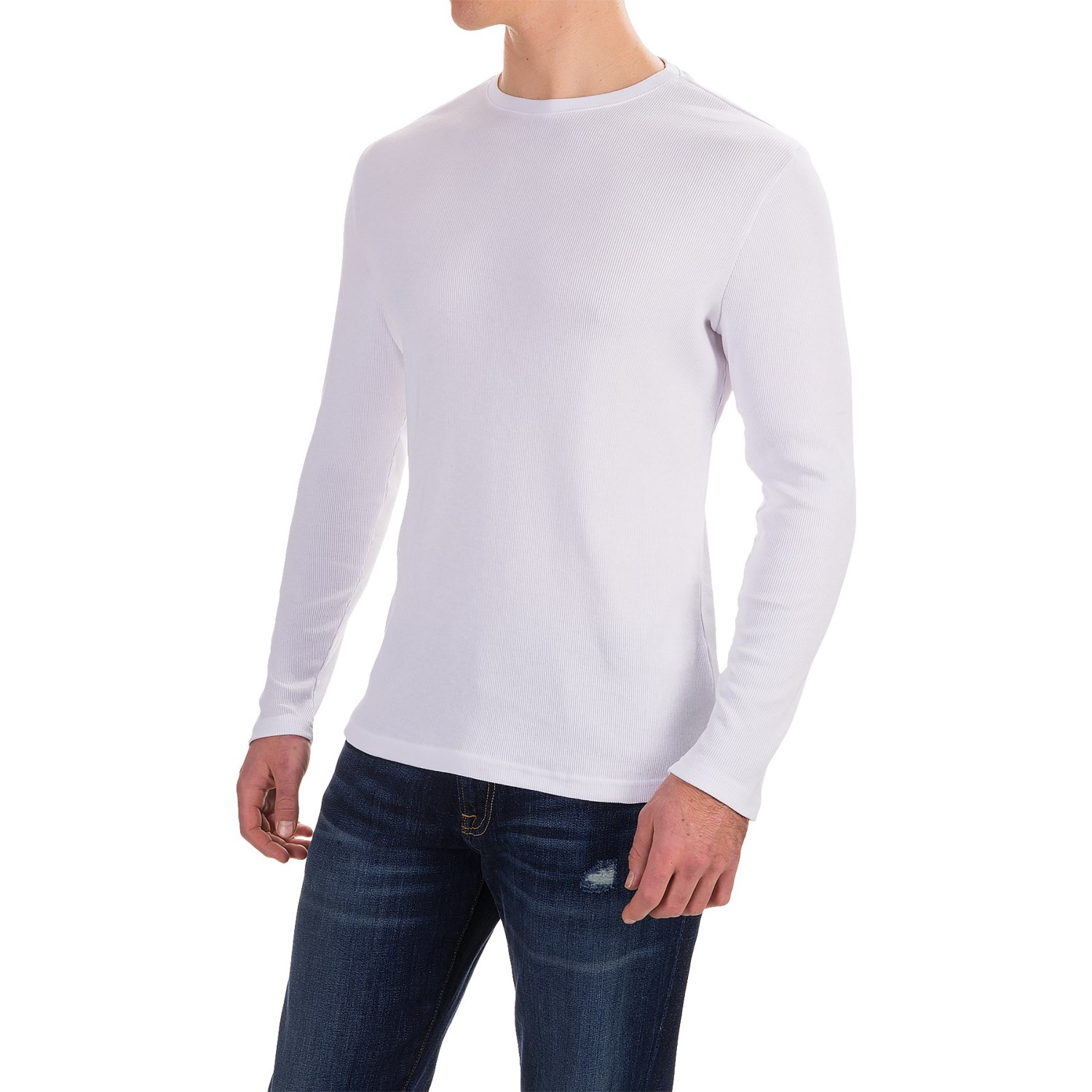 Rib-Knit Shirt - Long Sleeve (For Men)