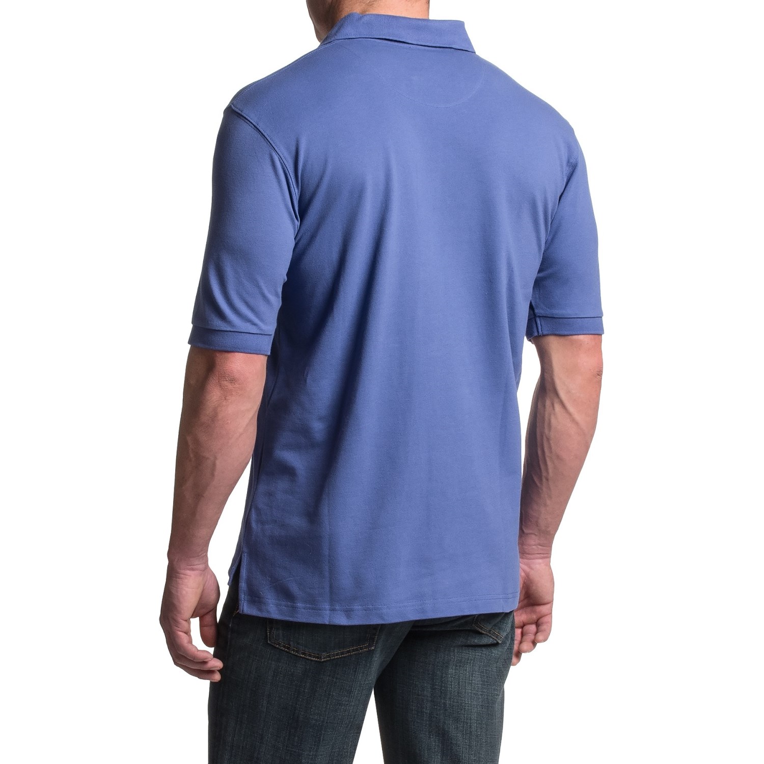 Viyella Cotton Polo Shirt - Short Sleeve (For Men)