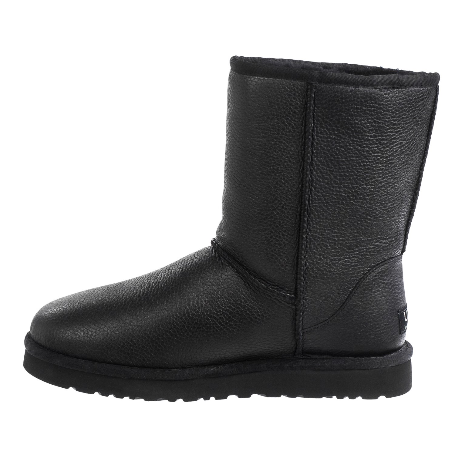 UGG® Australia Classic Short Boots - Leather, Wool Lining (For Men)