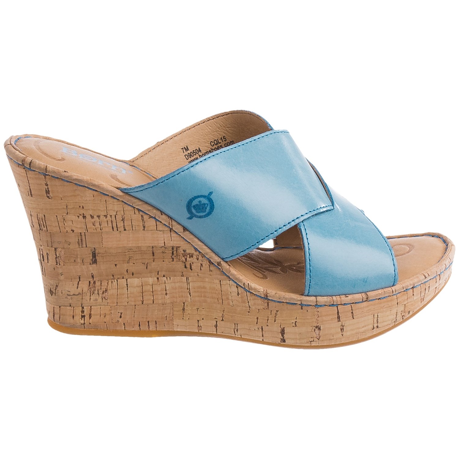 Born Adrianna Wedge Sandals - Leather (For Women)