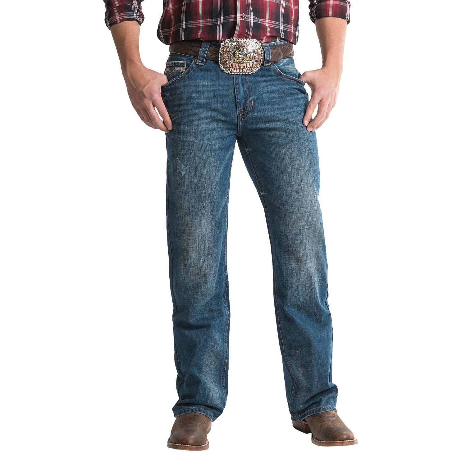 Rock & Roll Cowboy Double Barrel V-Stitch Jeans - Relaxed Fit, Straight Leg (For Men)