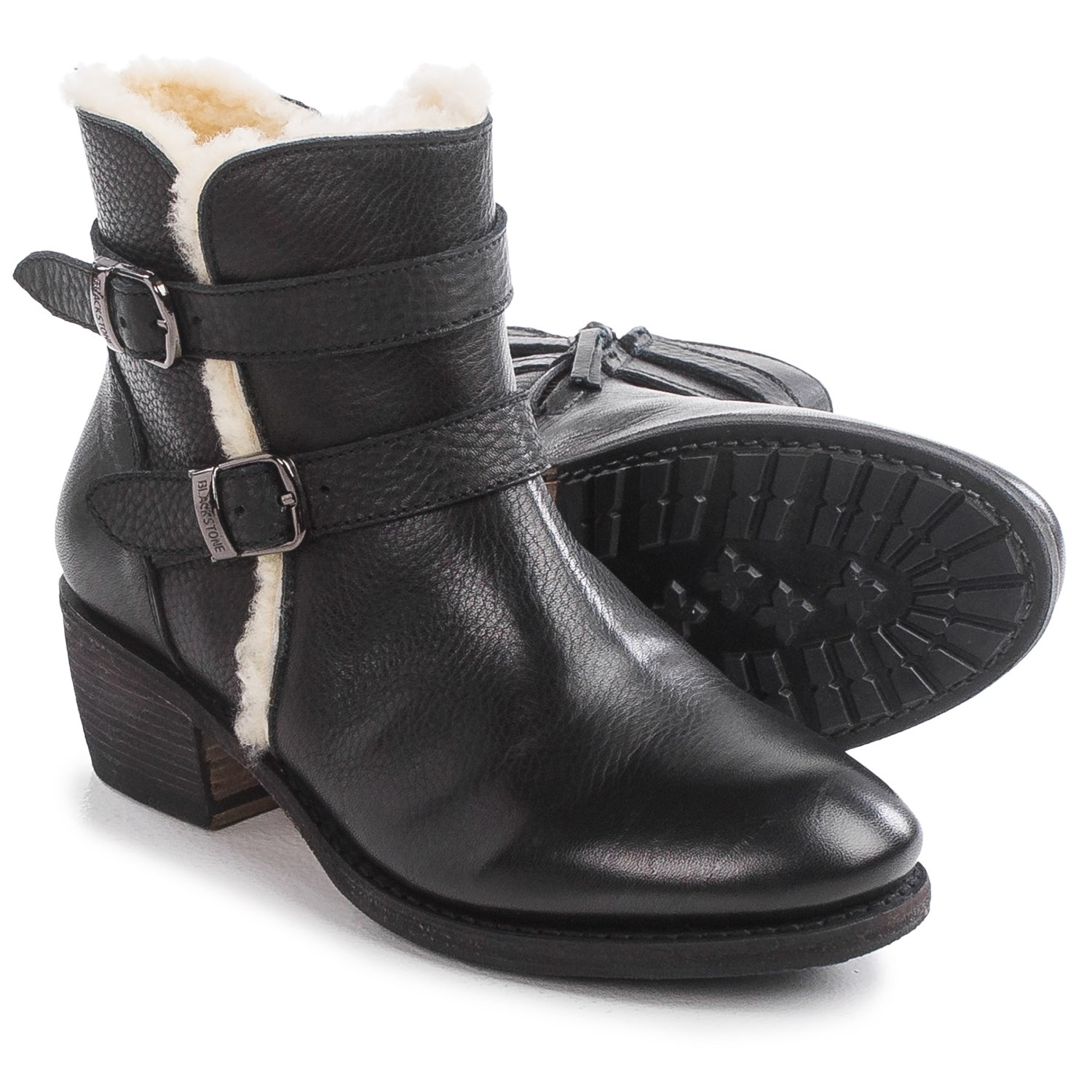 Blackstone EW66 Leather Ankle Boots - Wool Lining (For Women)