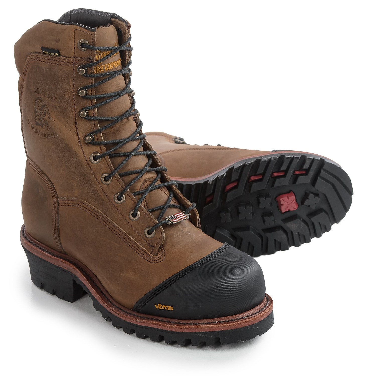 Chippewa Apache Composite Toe Work Boots - Waterproof, 9” (For Men)