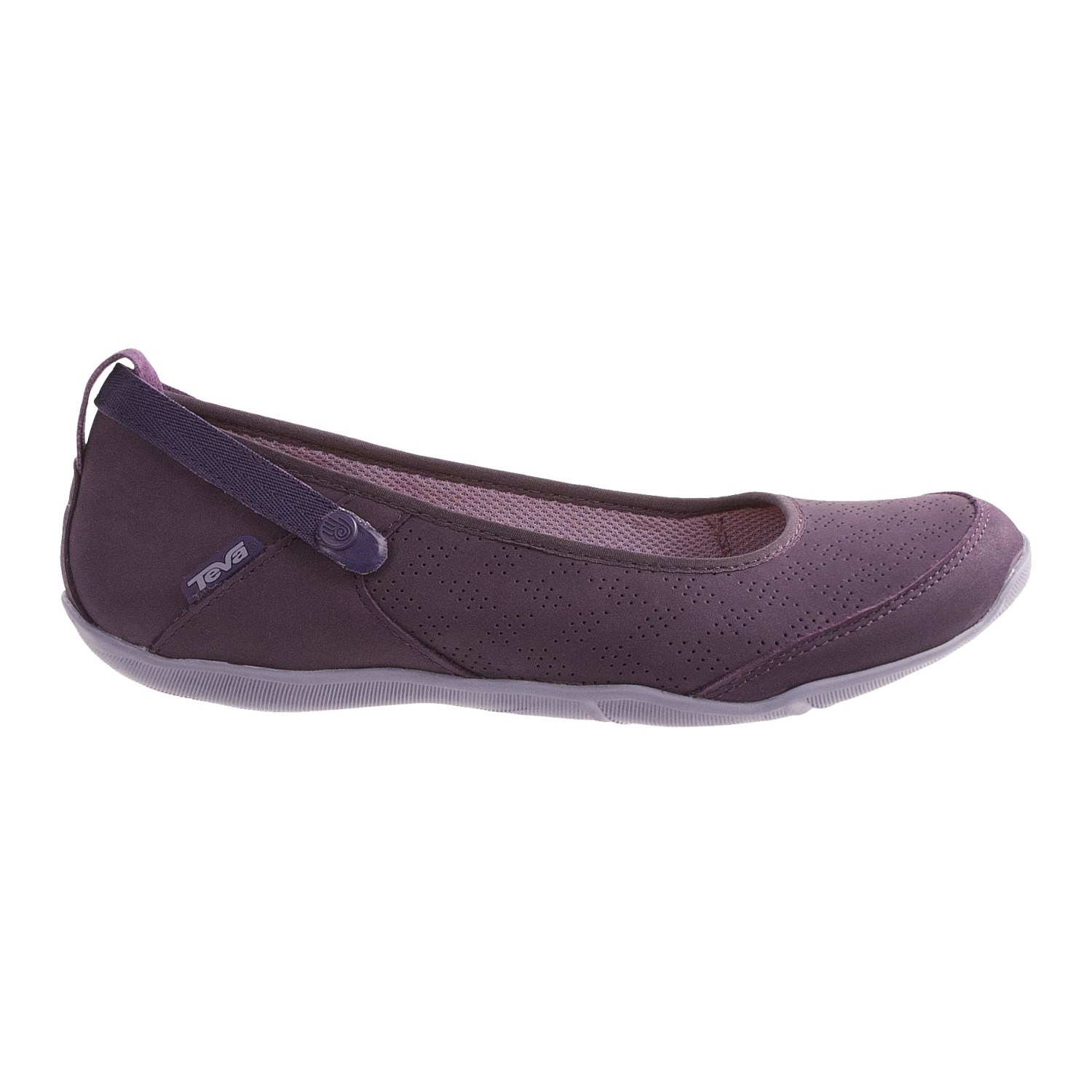 Teva Niyama Flat Perf Shoes - Leather (For Women)