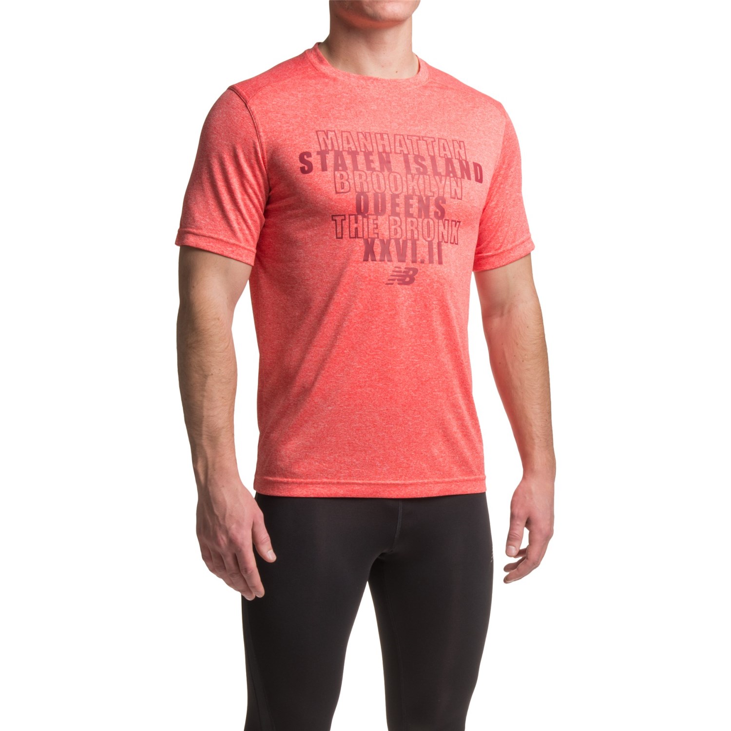 New Balance Heather Graphic T-Shirt - Crew Neck, Short Sleeve (For Men)