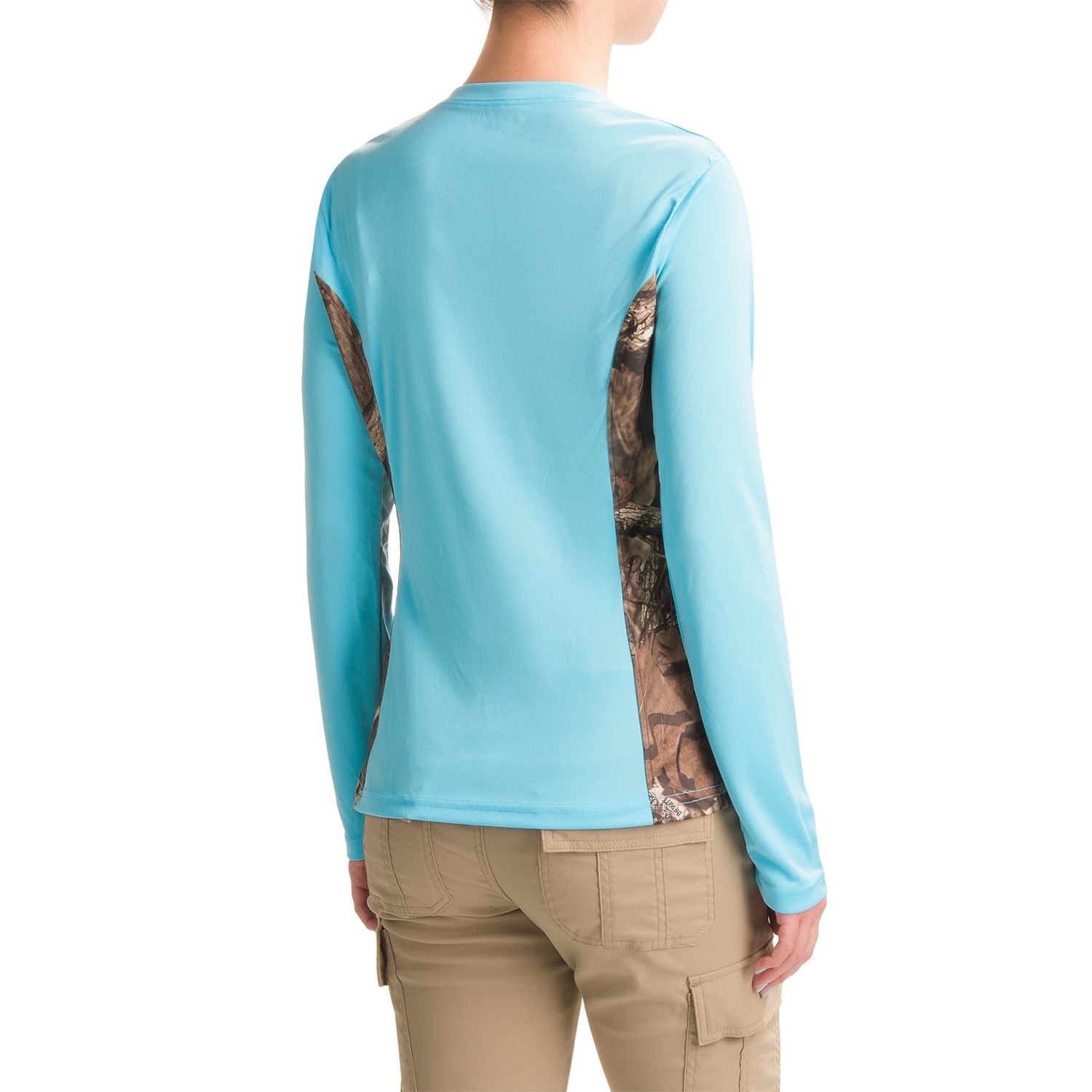 Bimini Bay Camo T-Shirt - UPF 30, V-Neck, Long Sleeve (For Women)