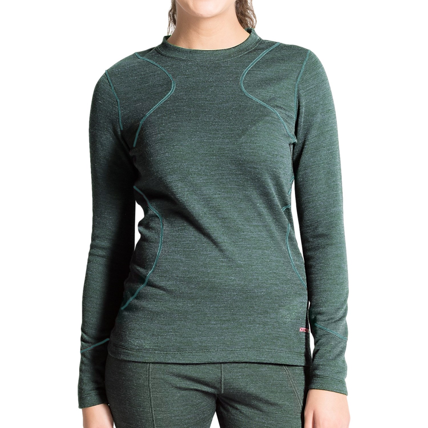 Terramar Thermawool Base Layer Top - UPF 50+, Midweight, Long Sleeve (For Women)