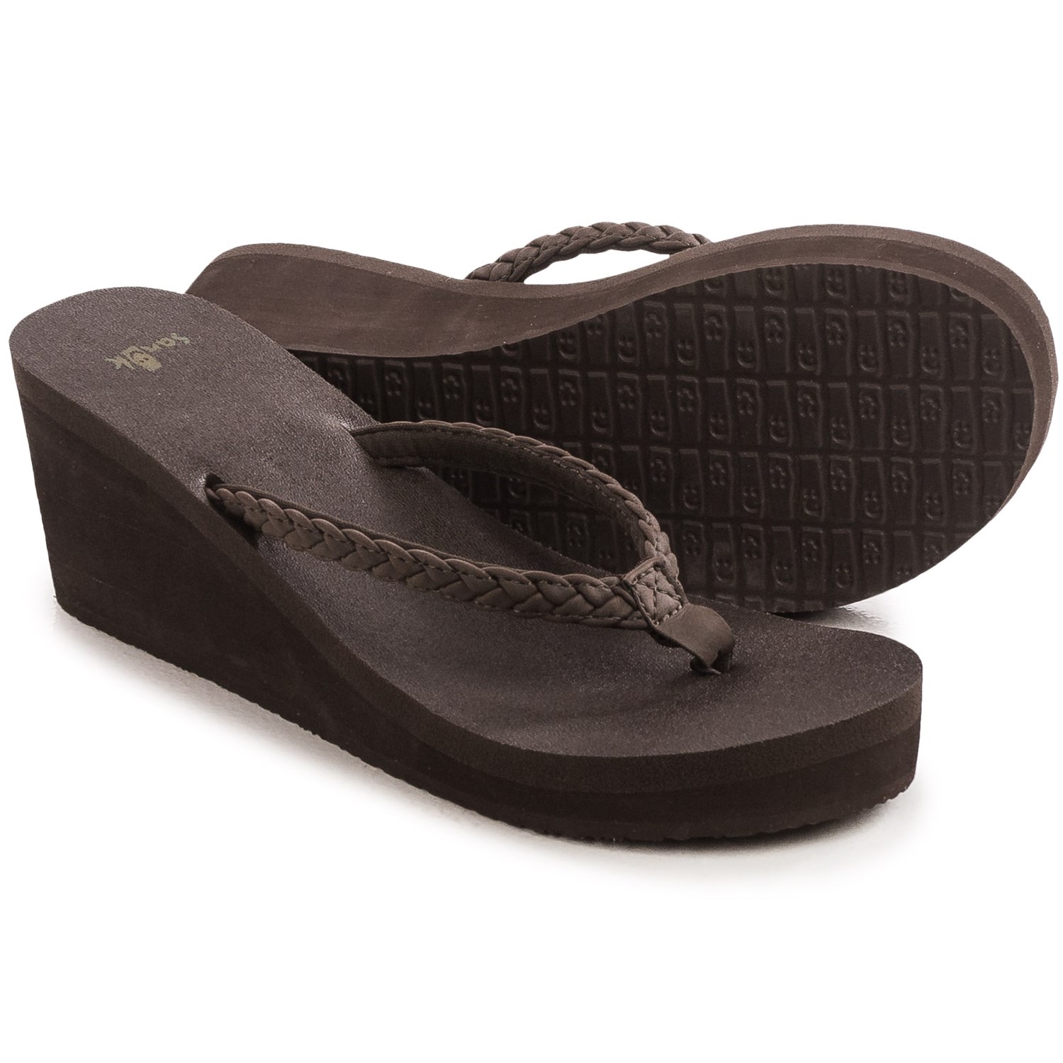 Sanuk Yoga Braided Wedge Sandals (For Women)