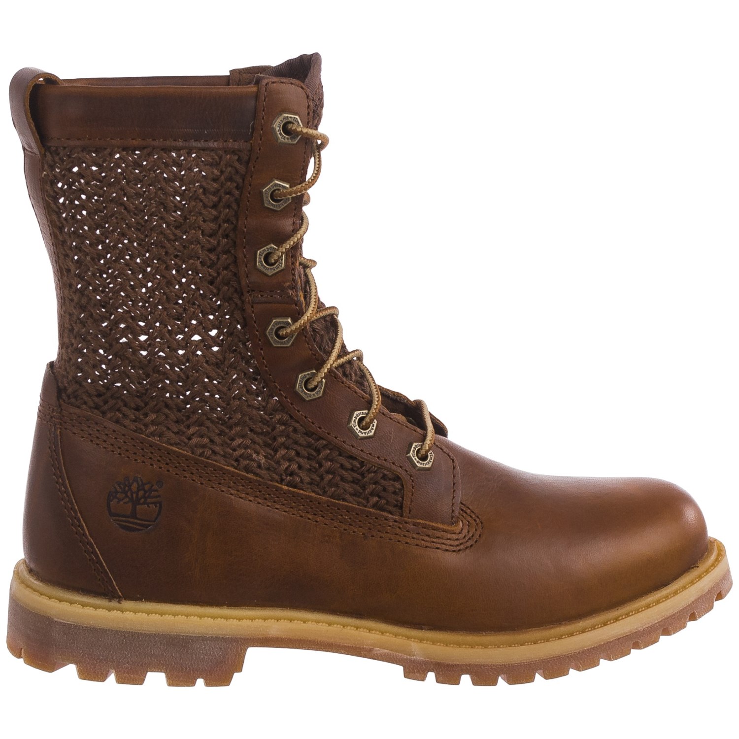 Timberland Authentics Open Weave Boots - Nubuck, 6” (For Women)