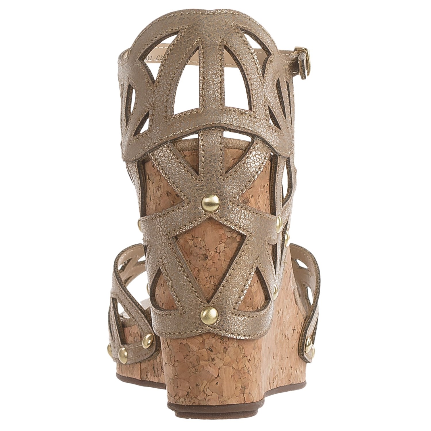 Adrienne Vittadini Chavi Lace Wedge Sandals - Leather (For Women)