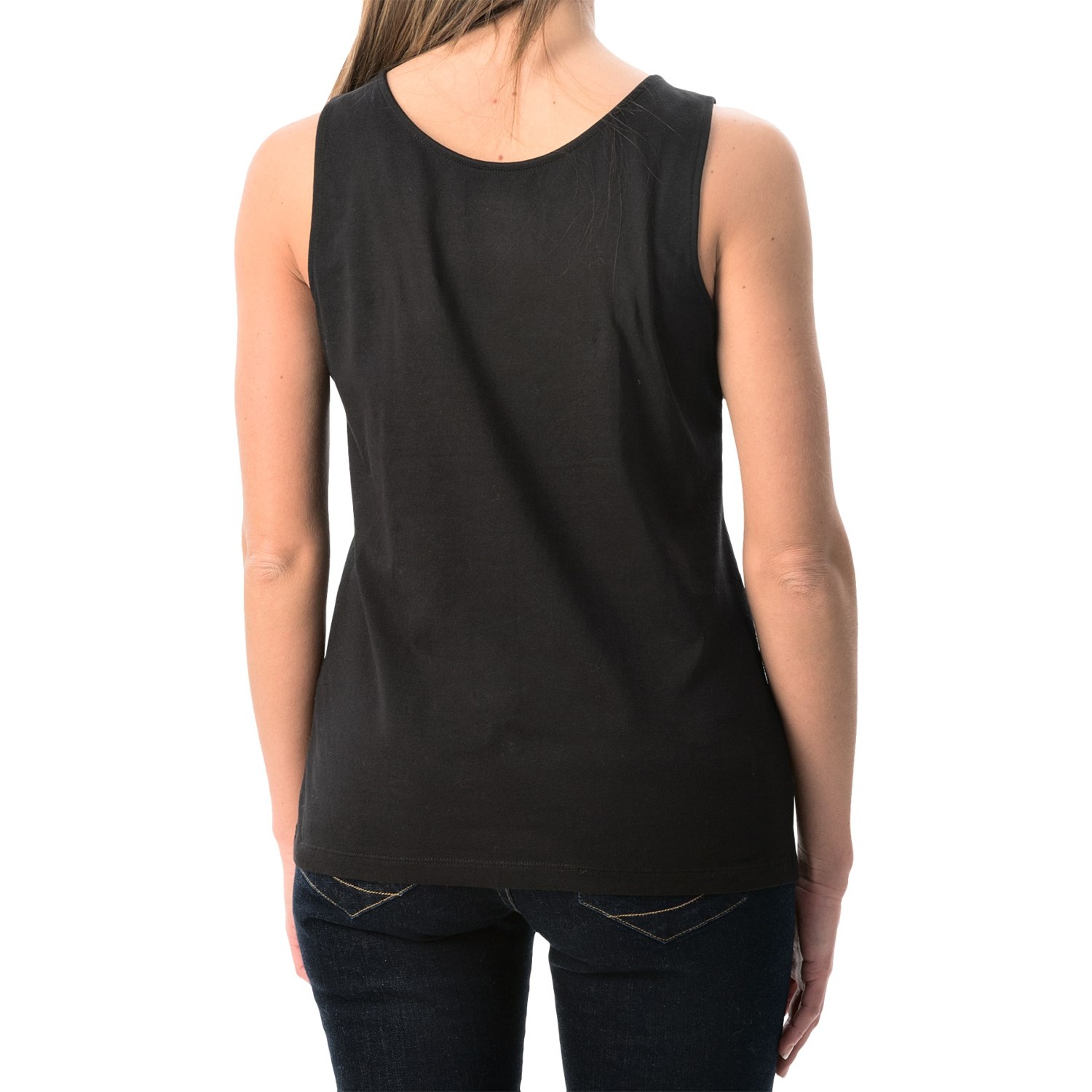 Stretch Cotton Tank Top (For Women)