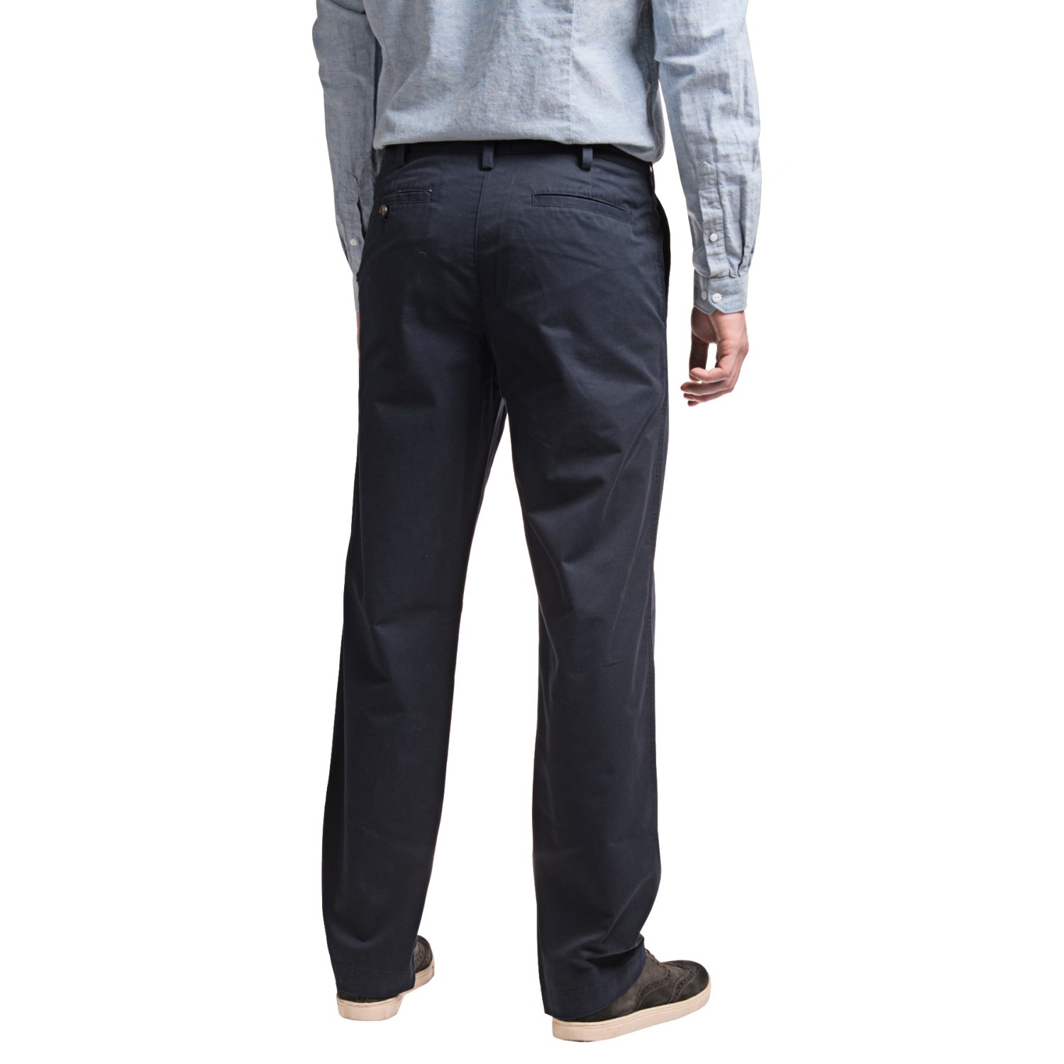 Reed Edward Summer Wash Cotton Pants - Flat Front (For Men)