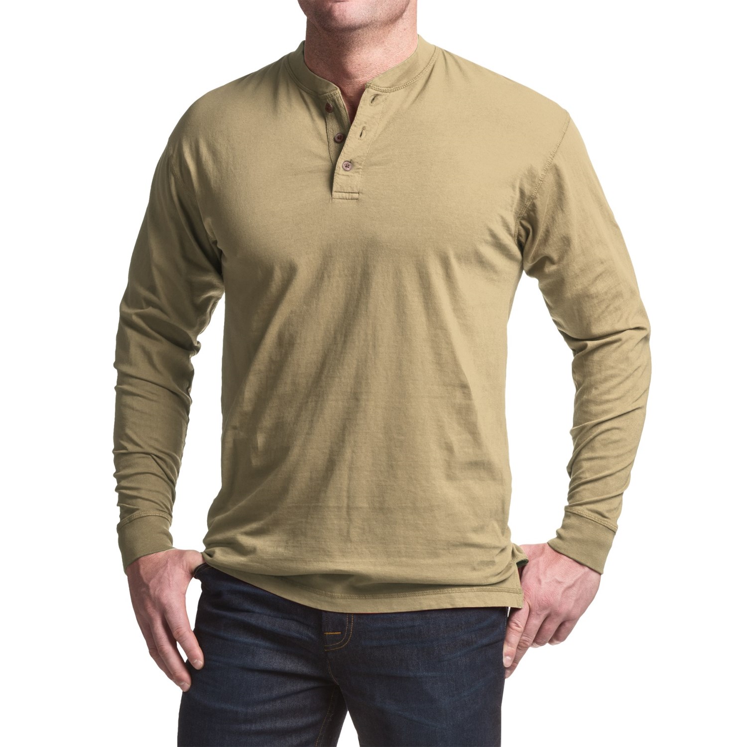 Canyon Guide Outfitters Pigment-Dyed Henley Shirt - Long Sleeve (For Men)