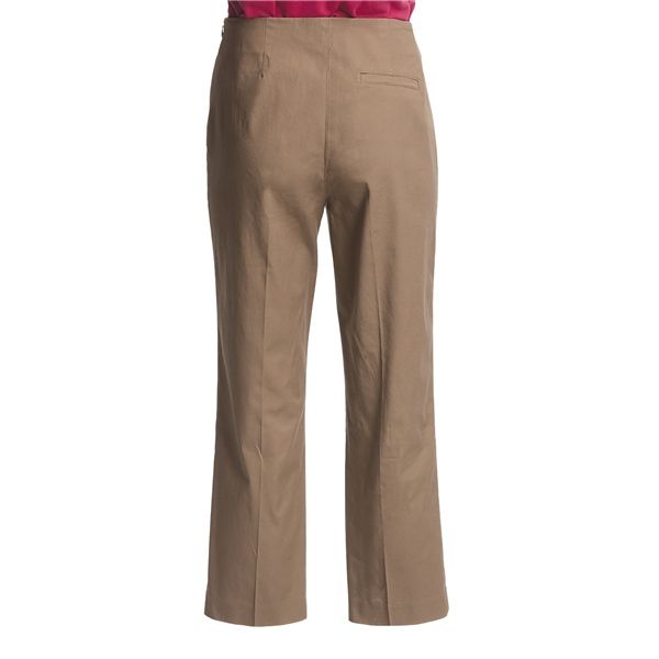 Flat Front Stretch Capris (For Women)