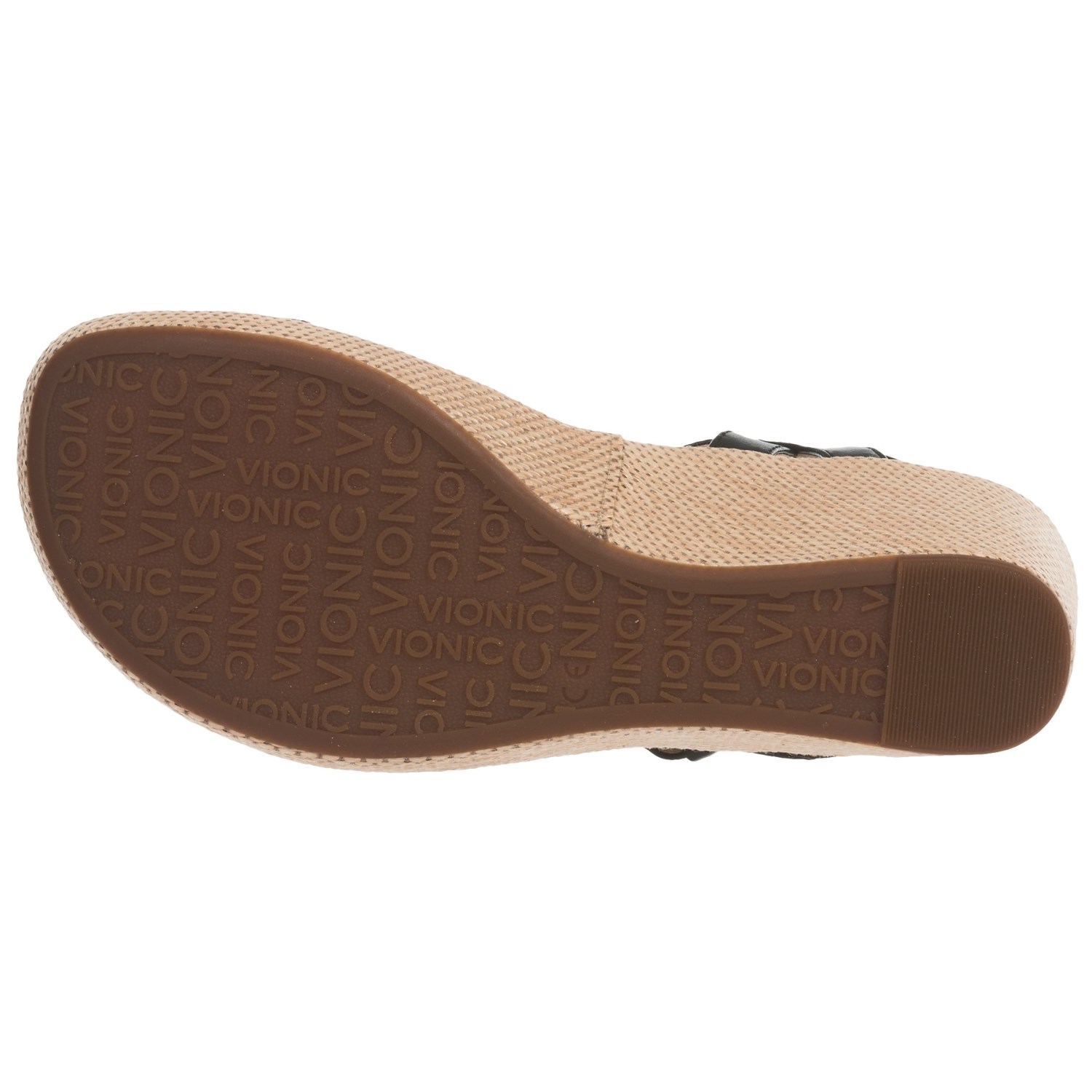 Vionic with Orthaheel Technology Enisa Wedge Sandals - Leather (For Women)