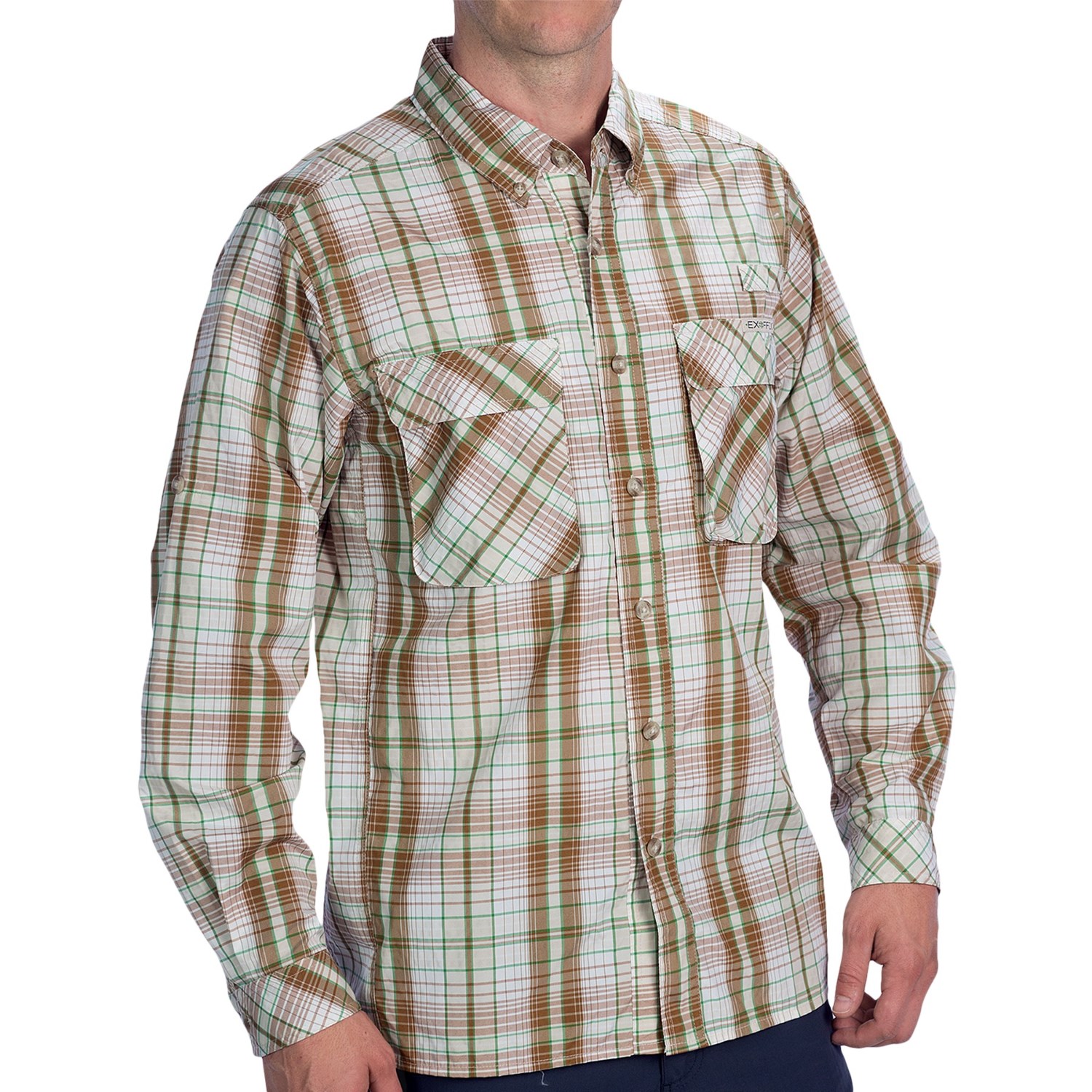 ExOfficio Air Strip Macro Plaid Shirt - UPF 30+, Long Sleeve (For Men)